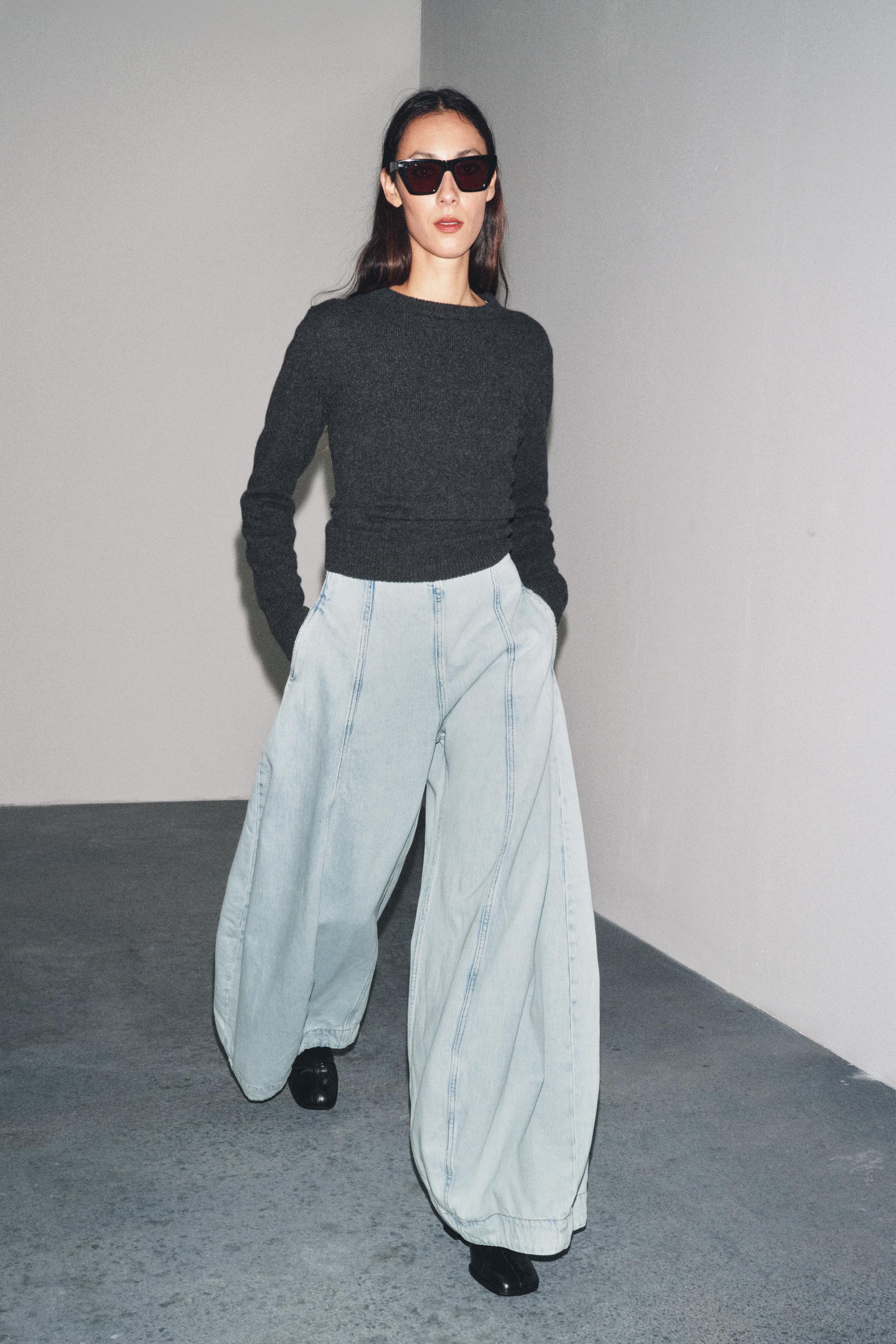 ZW COLLECTION HIGH-WAISTED BALLOON JEANS