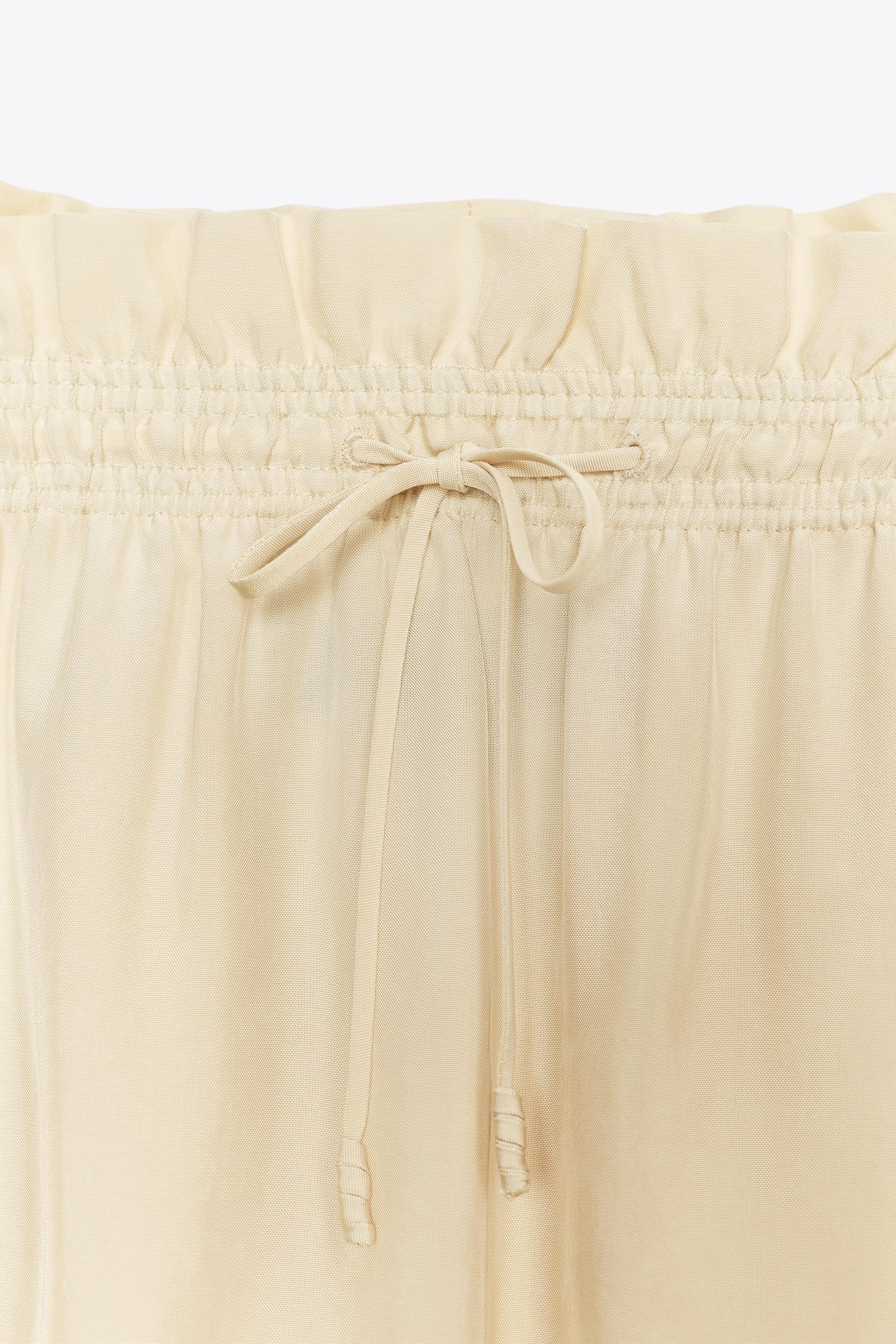 DRAWSTRING MIDI SKIRT ZW COLLECTION