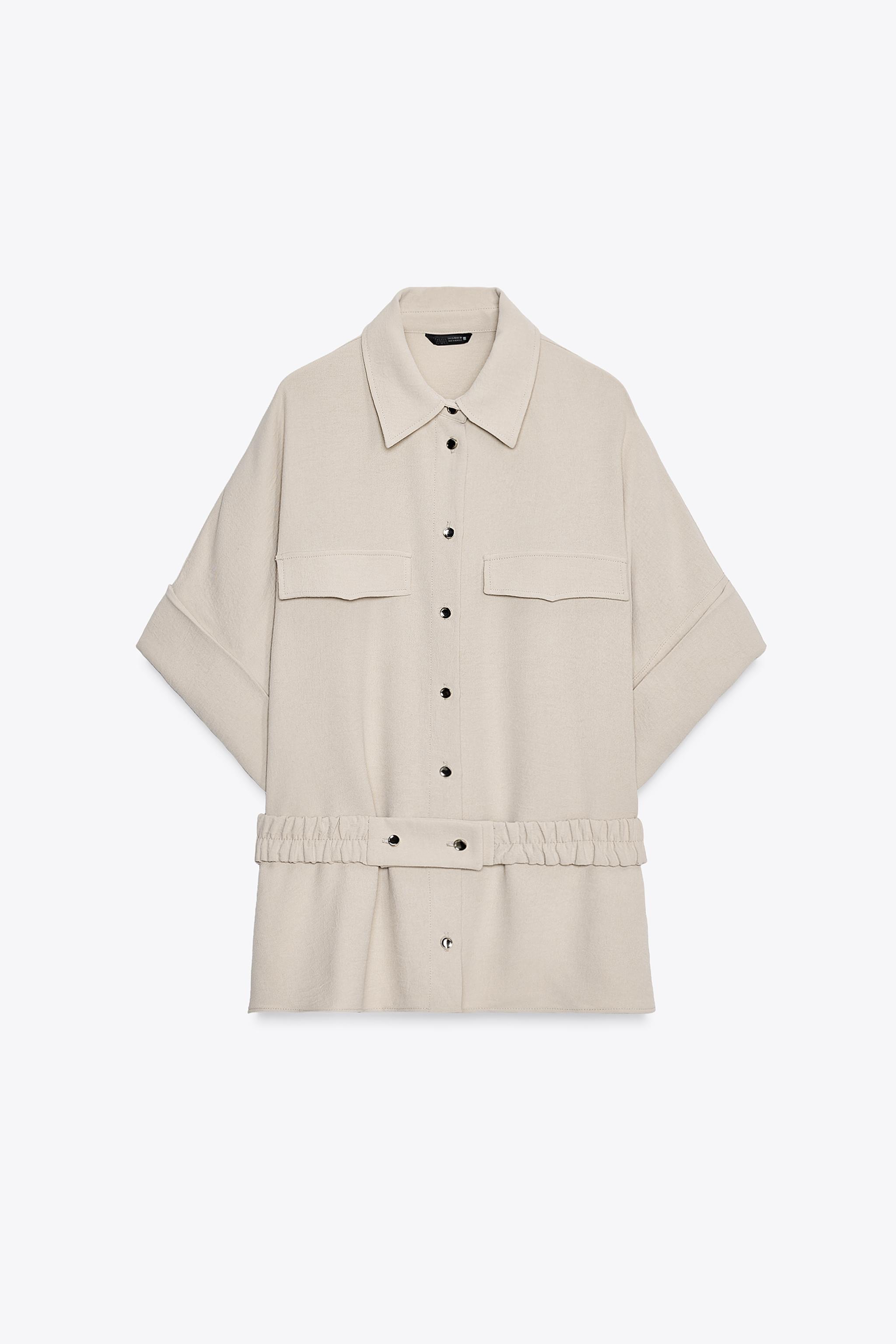 BELTED SAFARI SHIRT