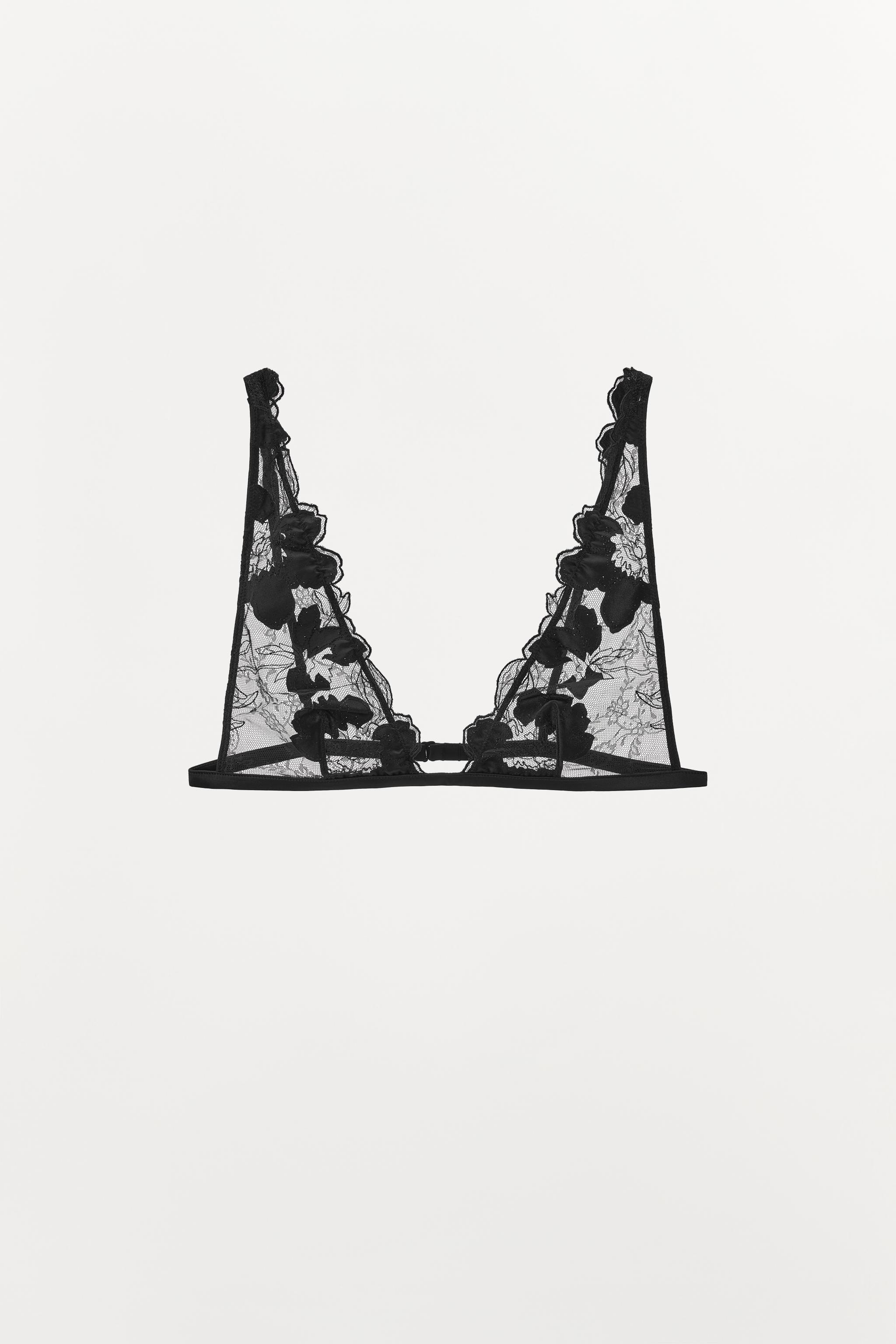 FLORAL LACE TRIANGLE BRALETTE