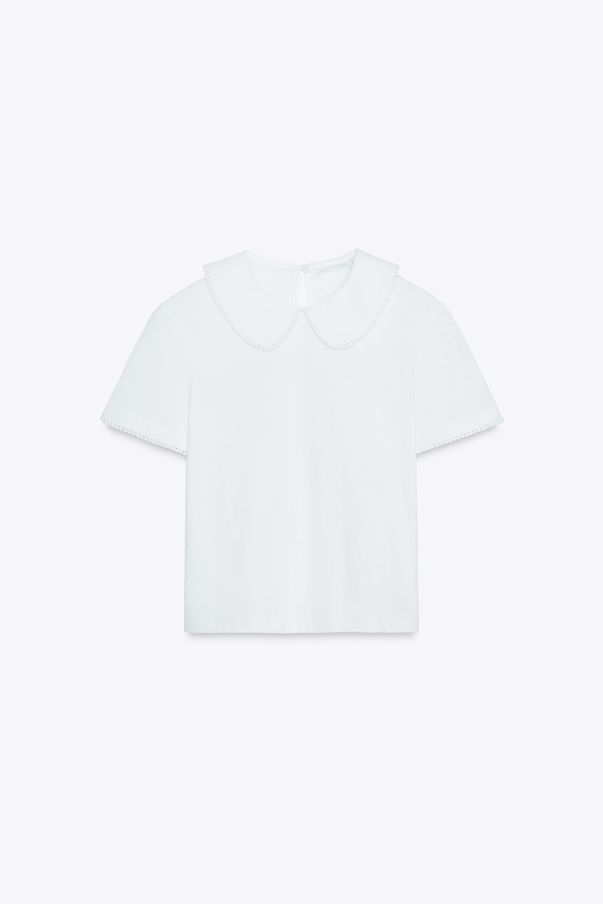 PETER PAN COLLAR T-SHIRT