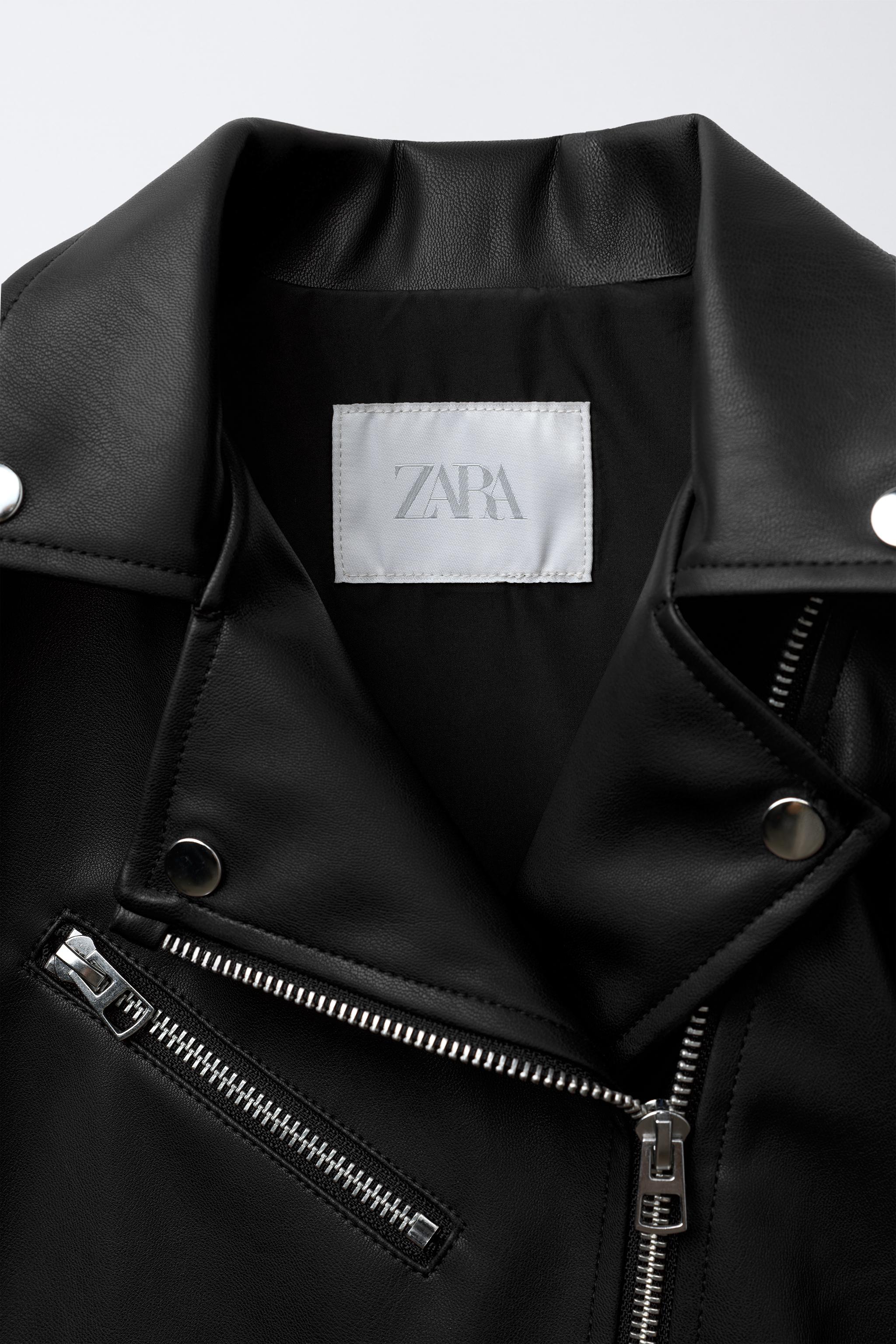 FAUX LEATHER BIKER JACKET