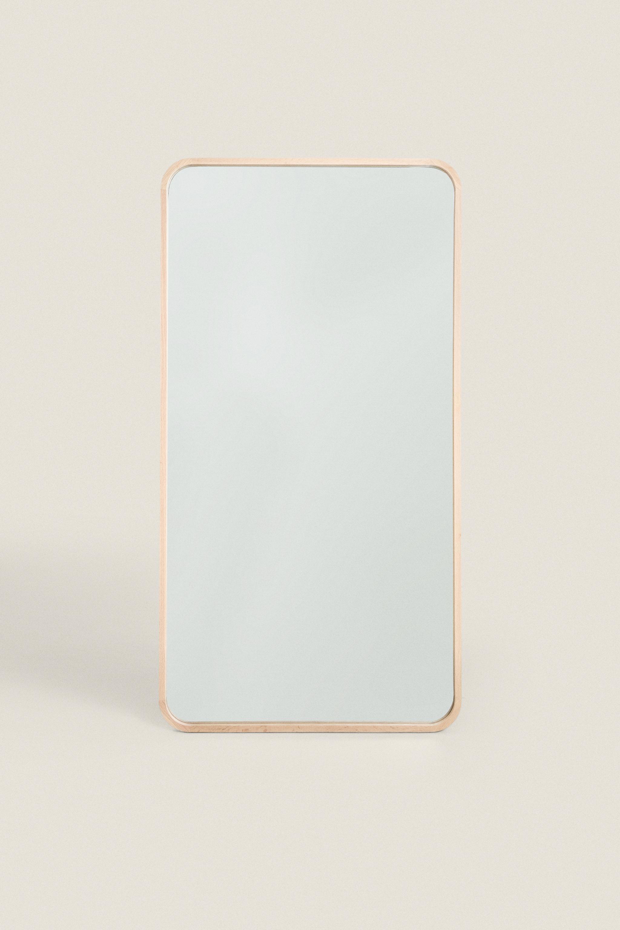 LARGE FULL LENGTH MIRROR WITH ROUNDED FRAME
