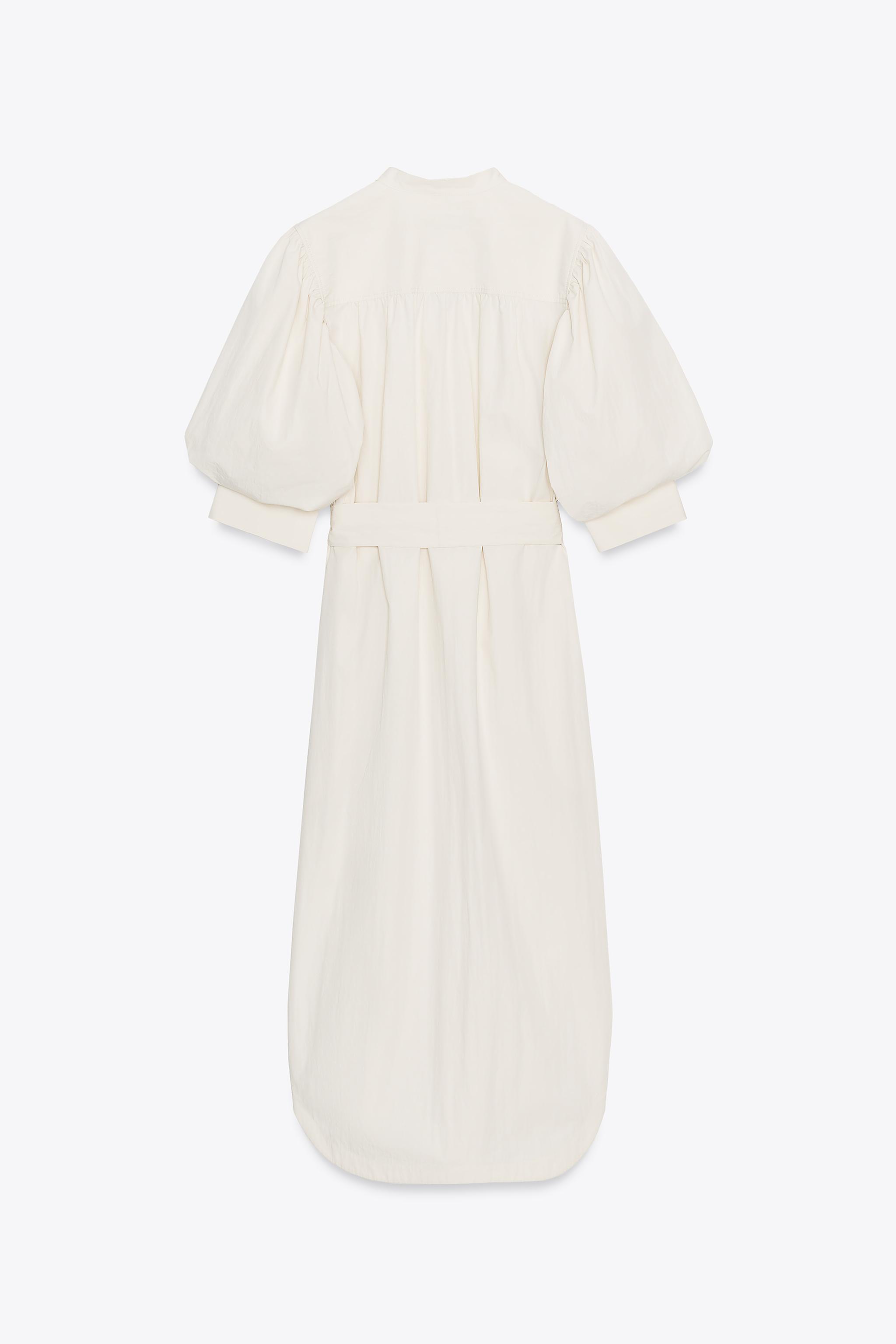 ZW COLLECTION BALLOON SLEEVE SHIRT DRESS