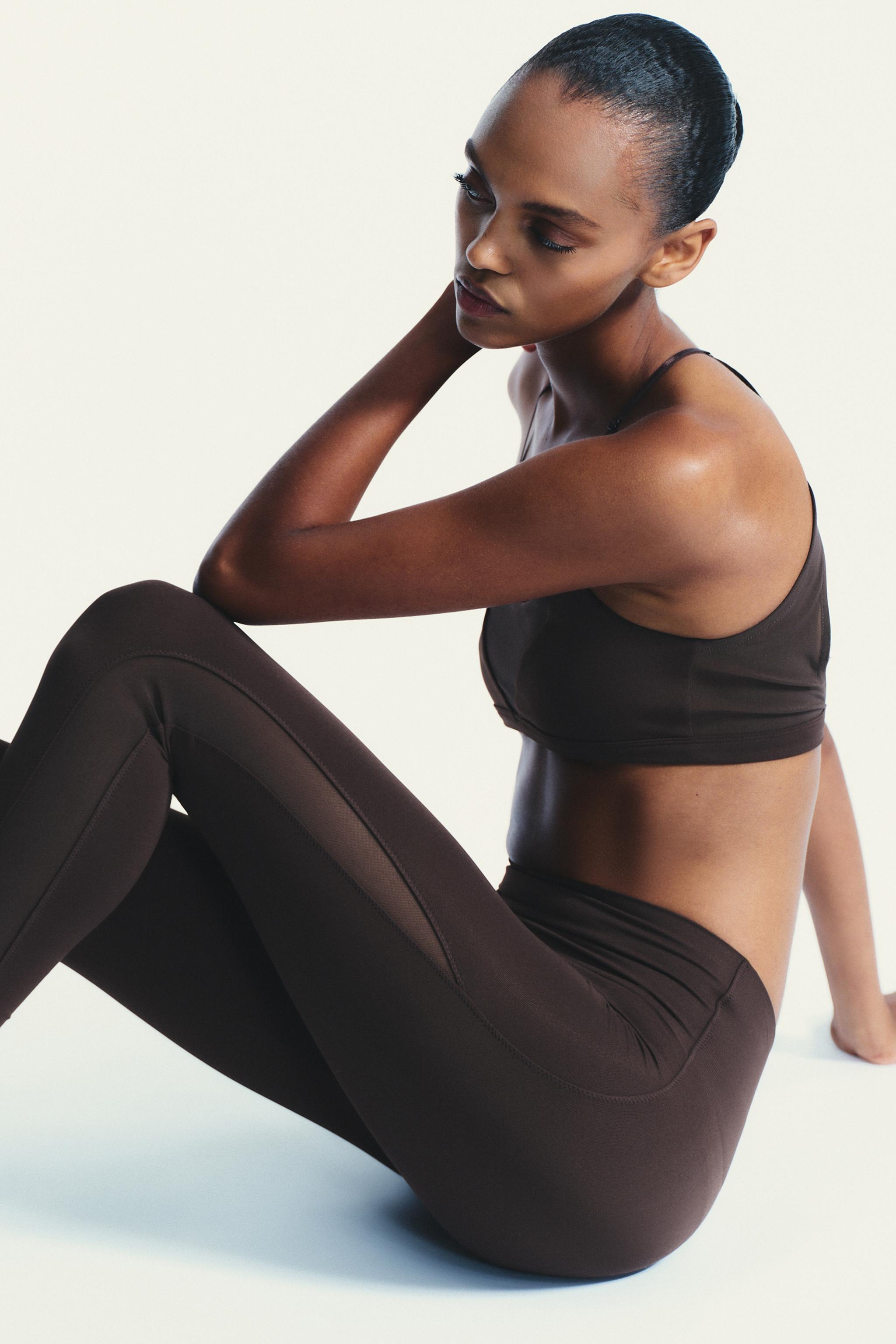 SEAMLESS TULLE COMBO LEGGINGS