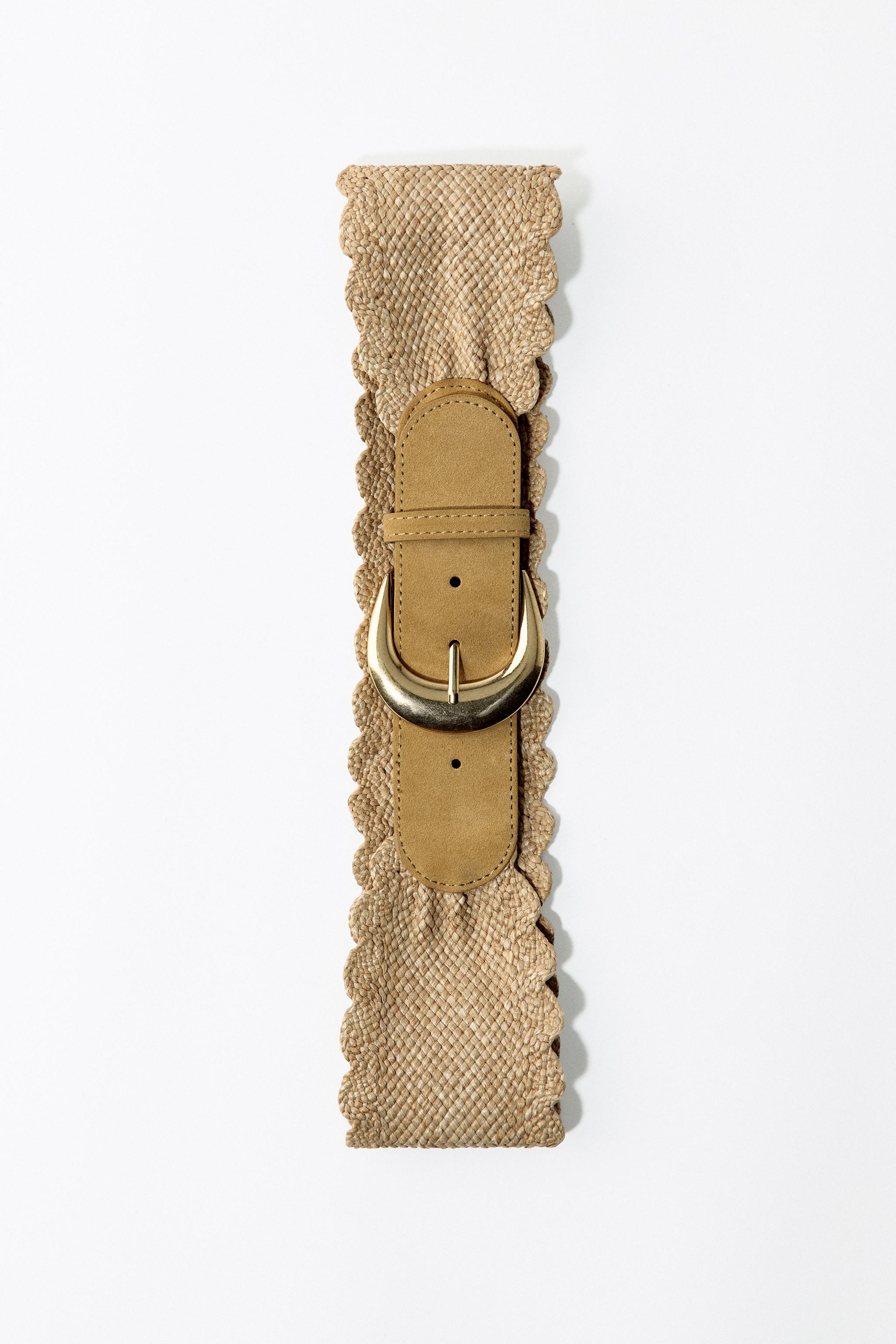 WOVEN RAFFIA BELT