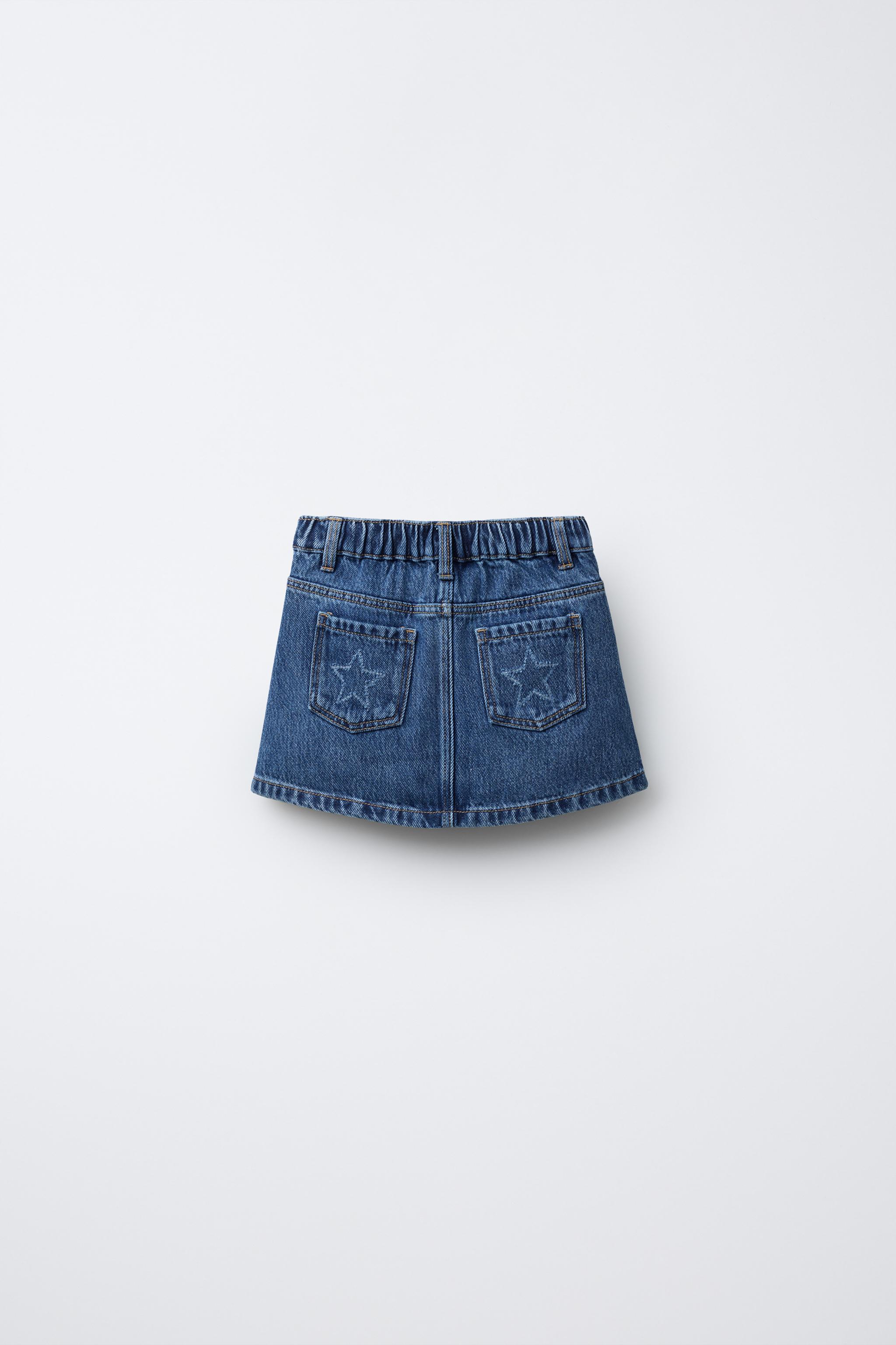 STAR DENIM SKIRT