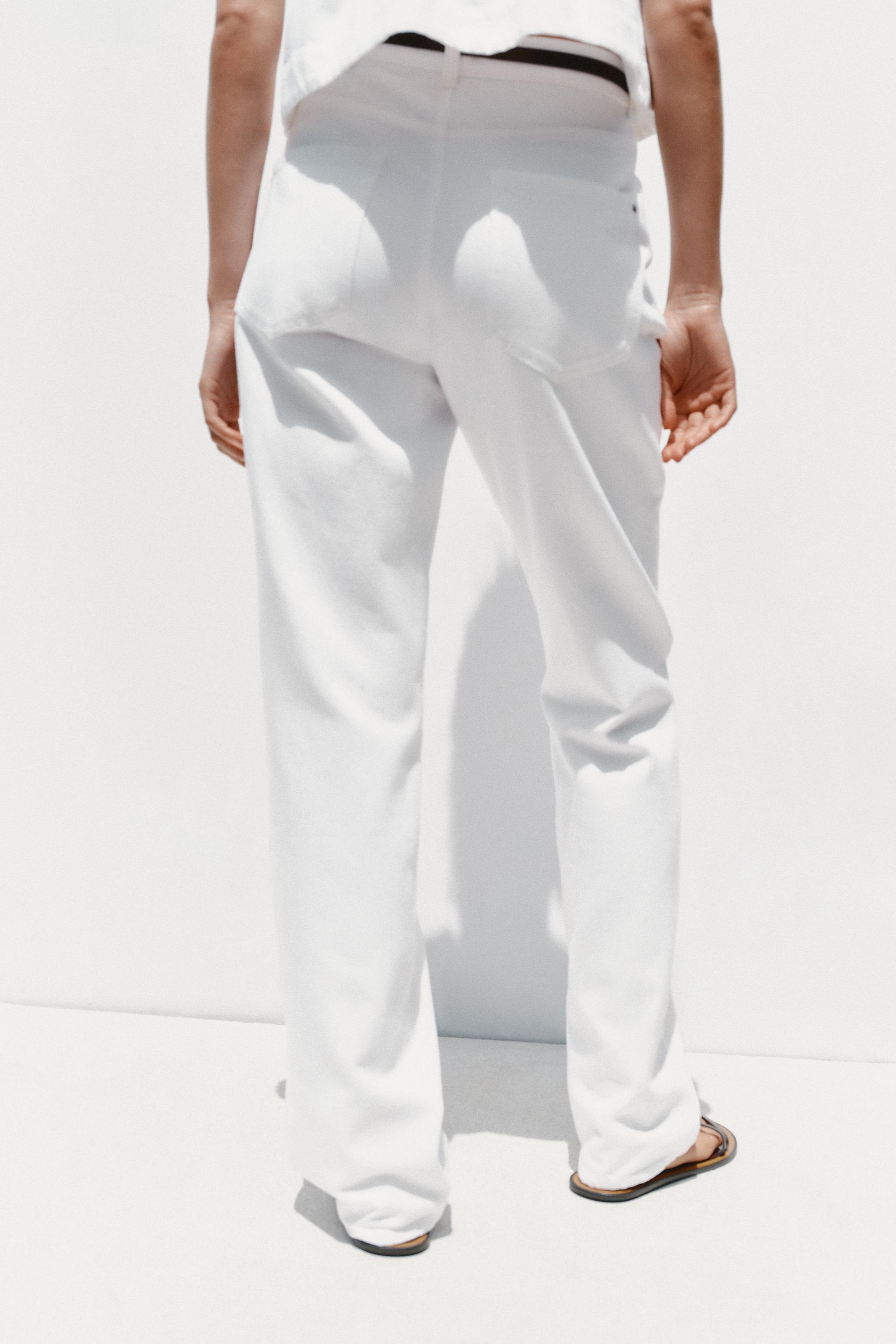 Z1975 90'S HIGH-WAISTED STRAIGHT BELTED JEANS