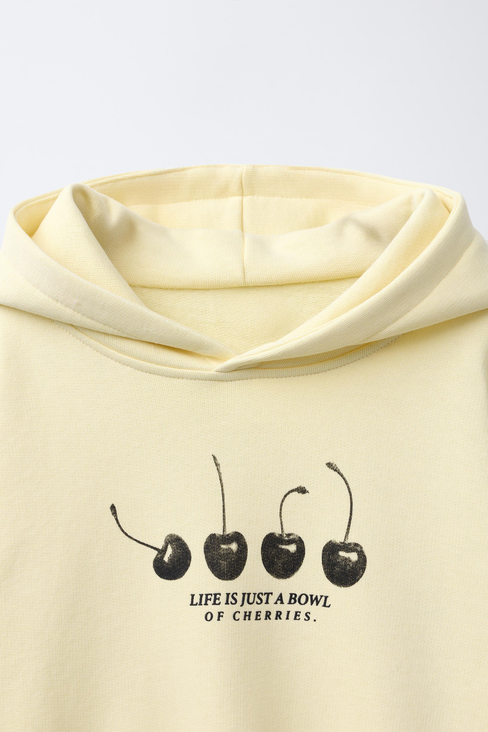 CHERRY PRINT SWEATSHIRT