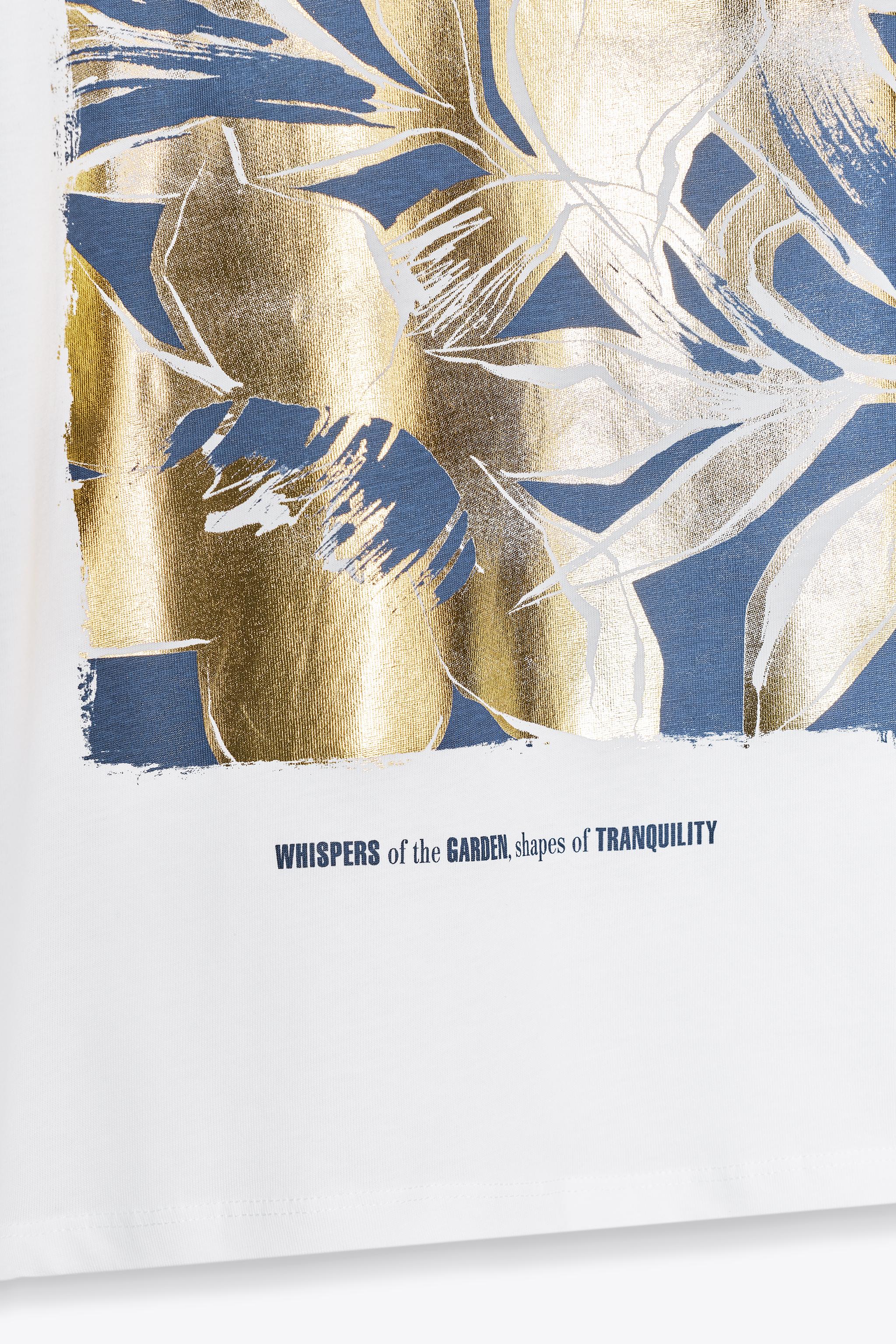 METALLIC PRINT T-SHIRT
