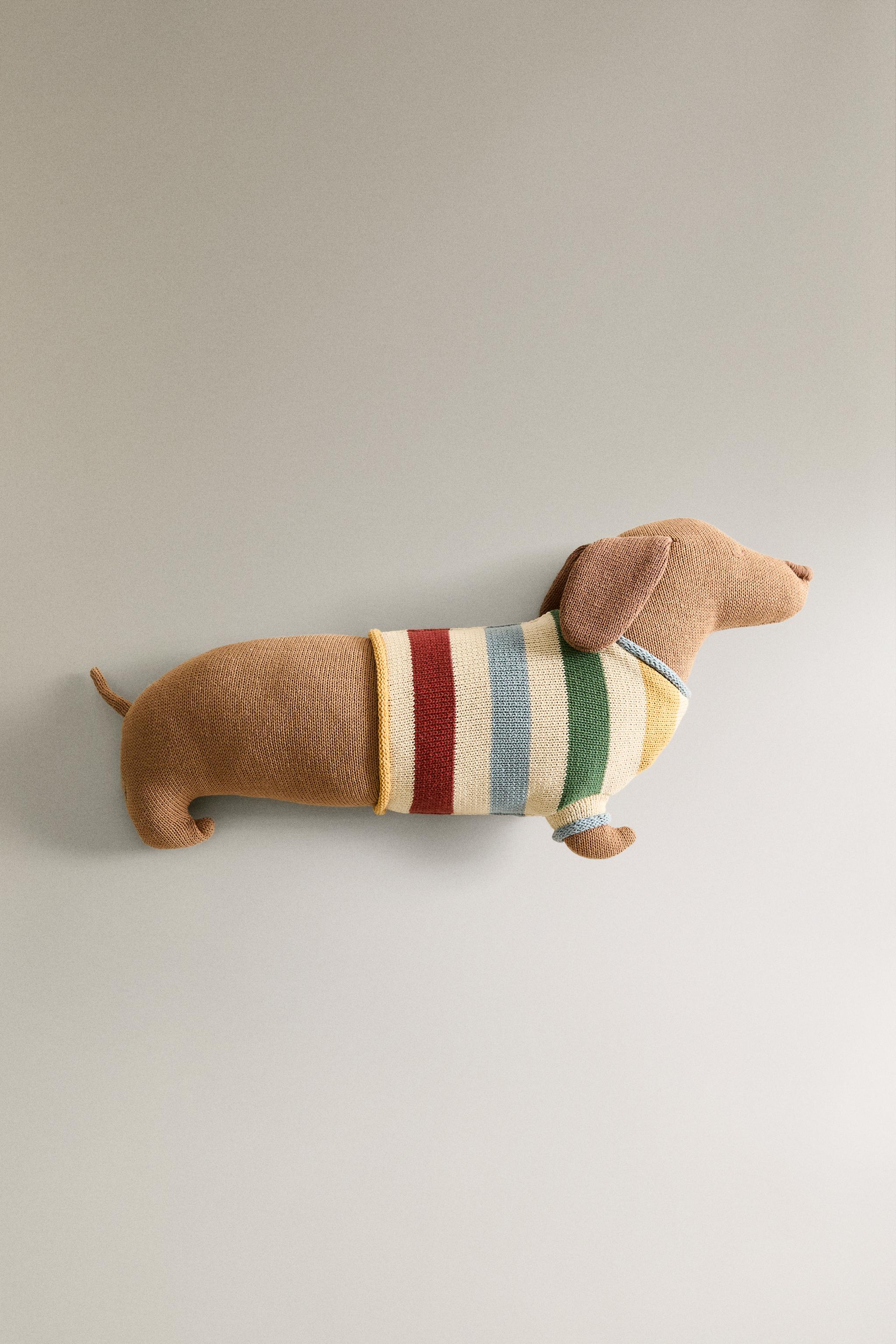 CHILDREN'S DOG KNIT CUSHION