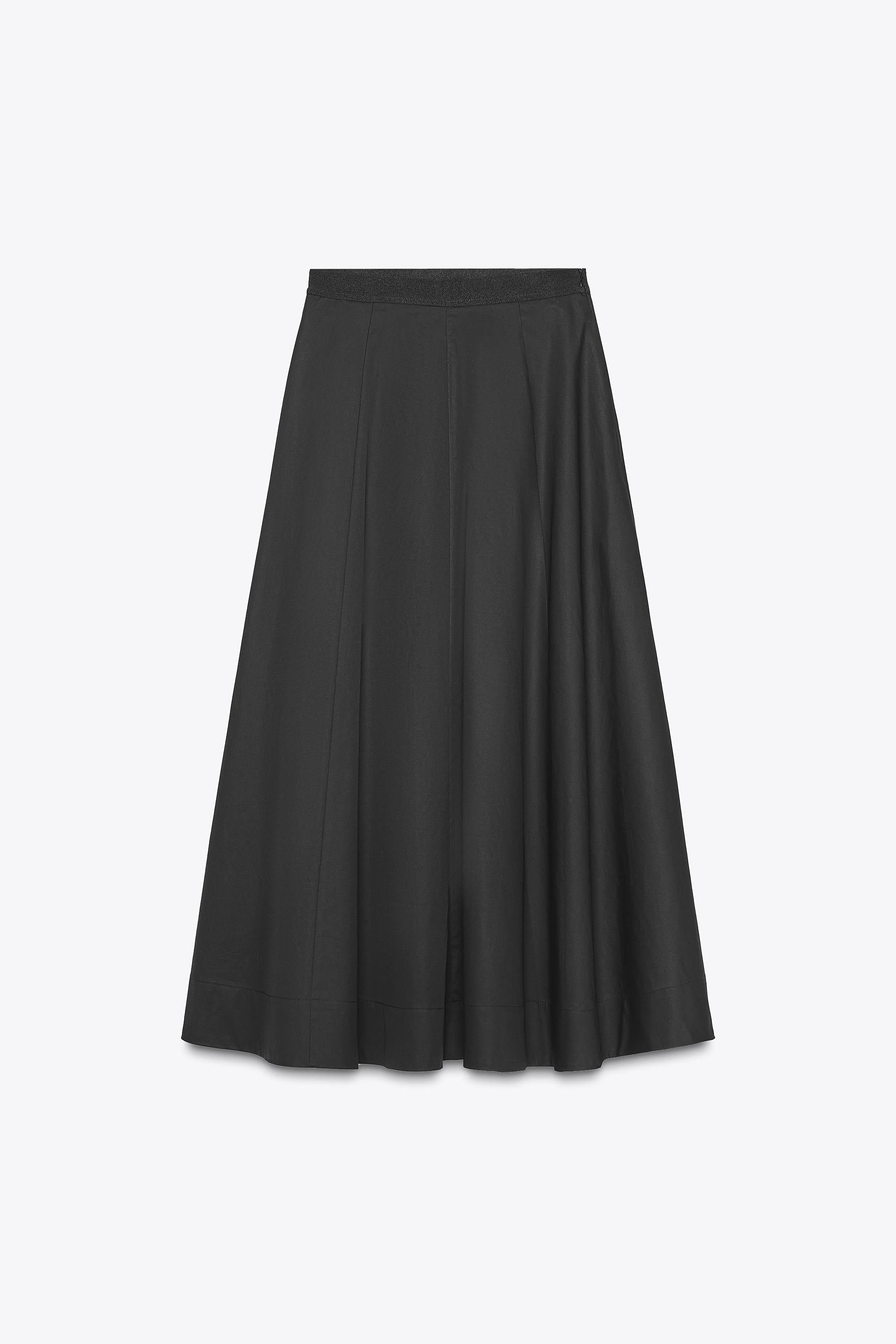PLEATED MIDI SKIRT