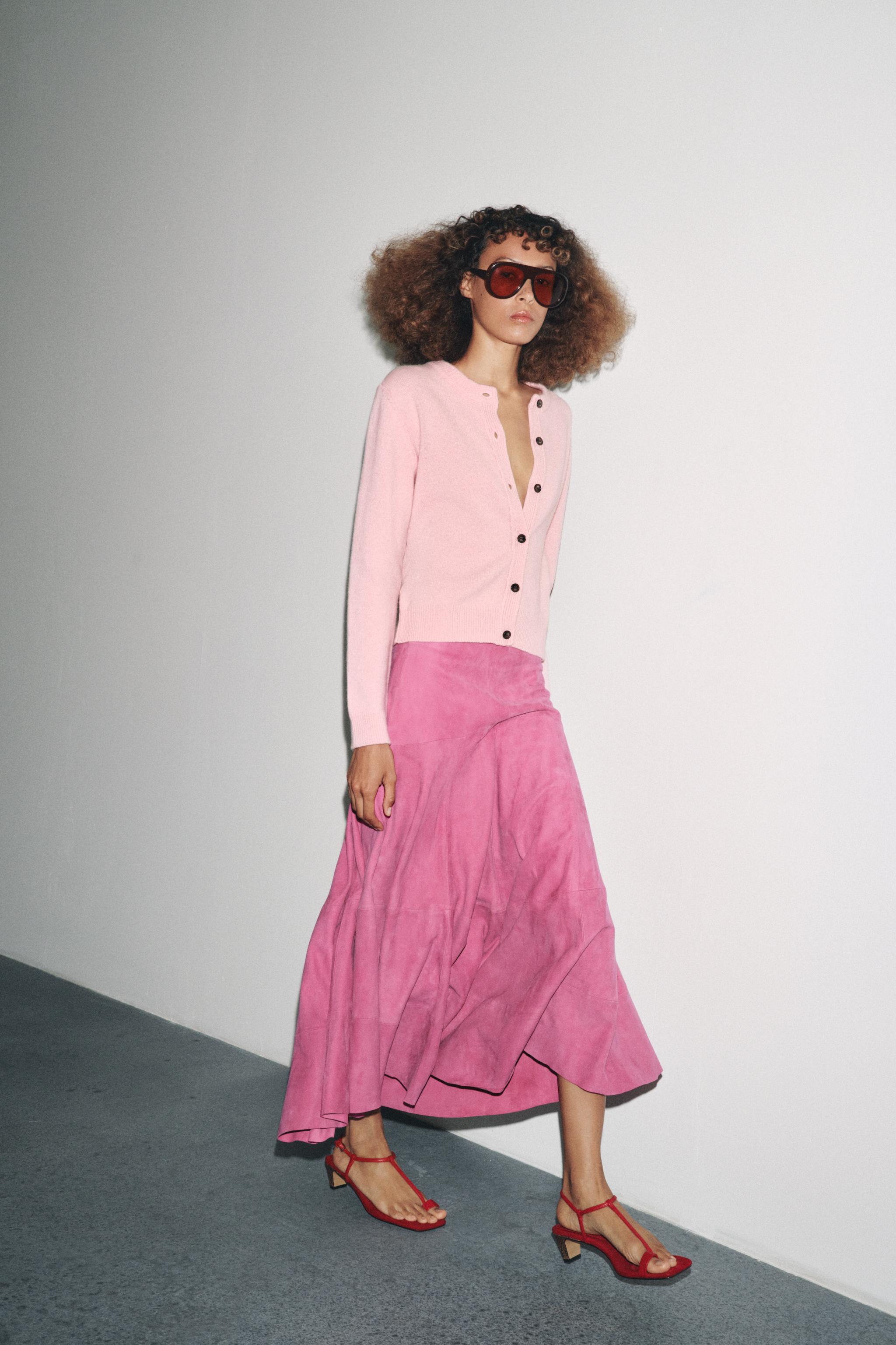 CASHMERE AND WOOL BASIC CARDIGAN