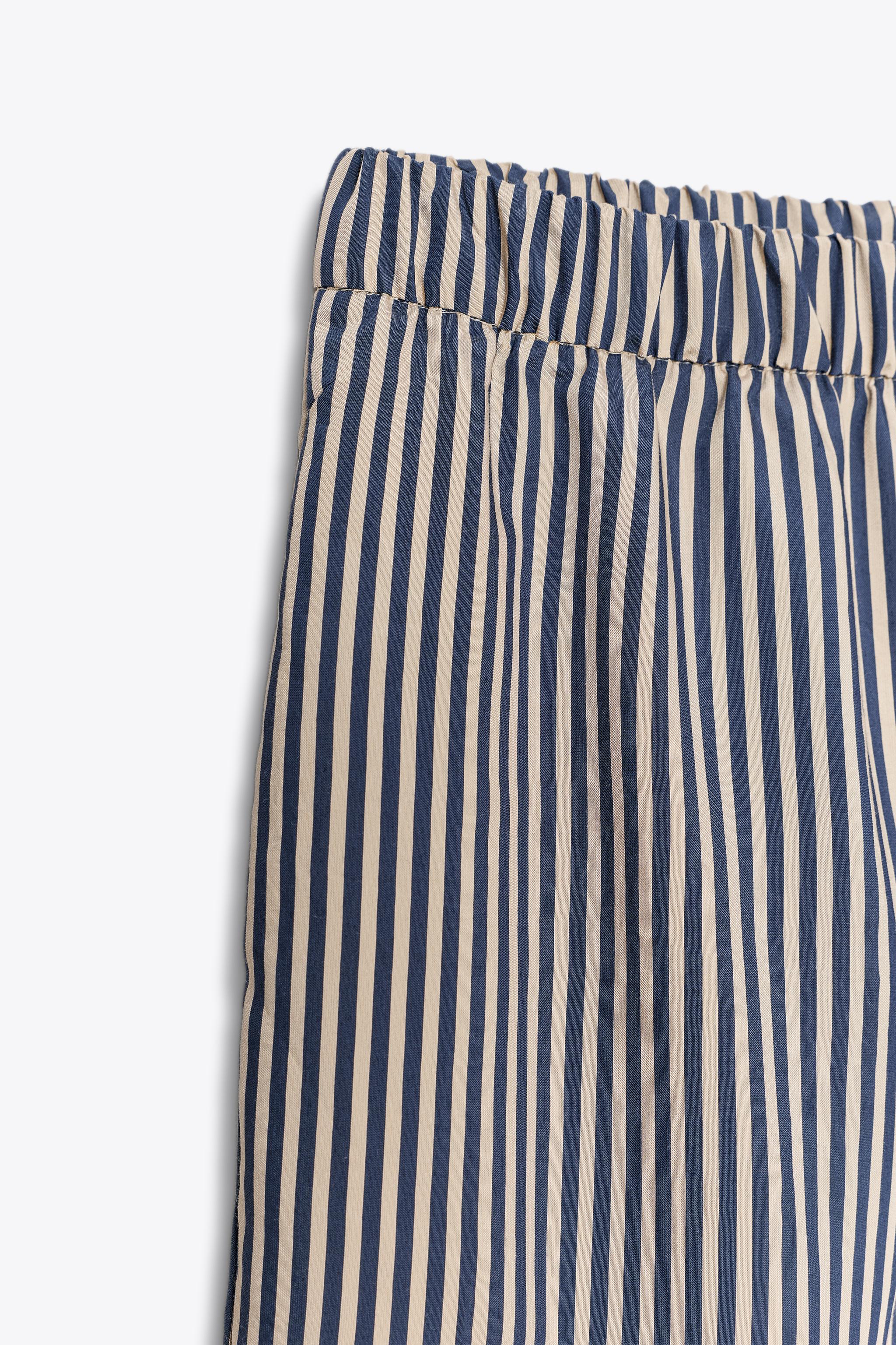 ZW COLLECTION STRIPED FLOWY PANTS