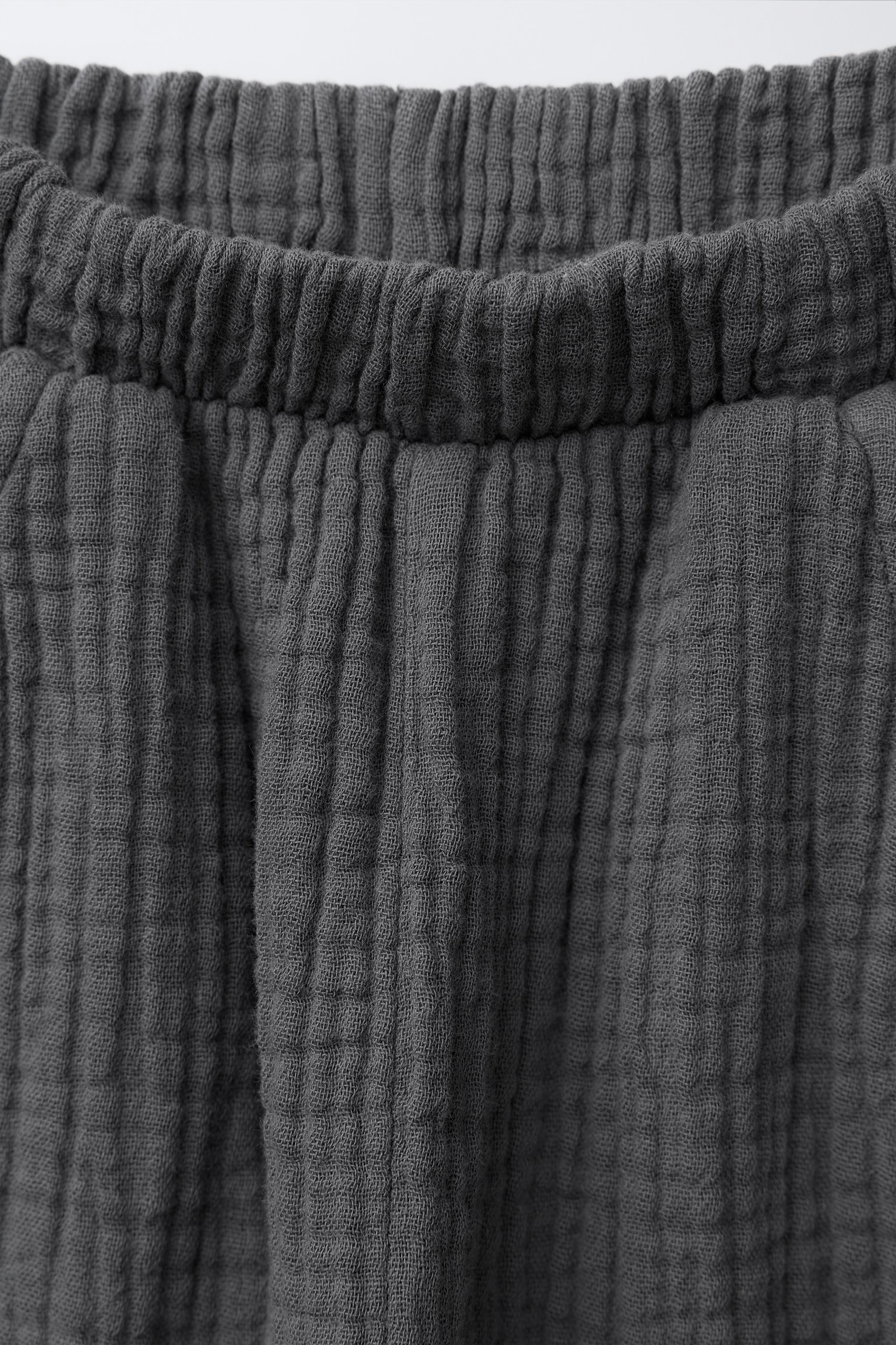 BAGGY COTTON GAUZE PANTS