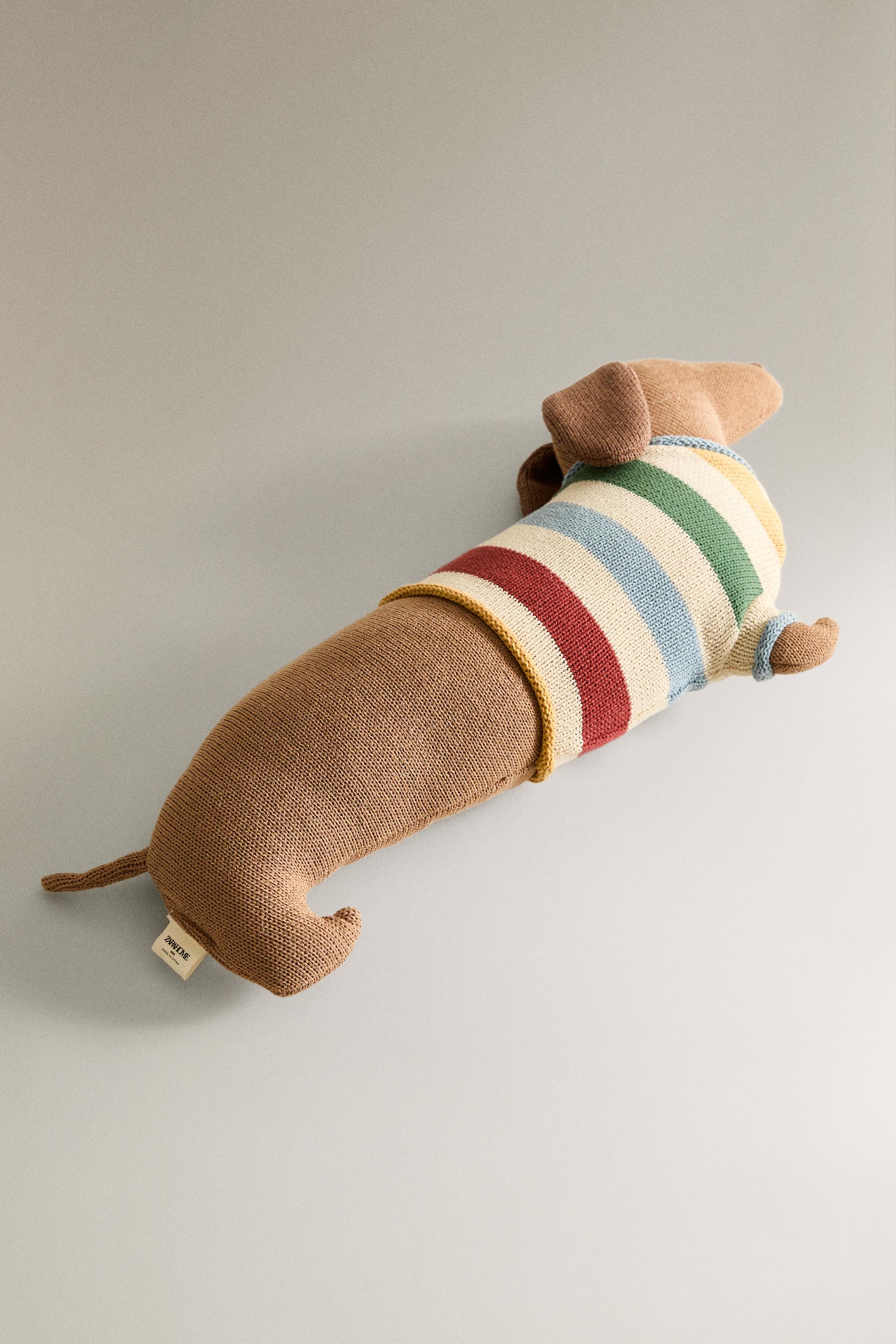 CHILDREN'S DOG KNIT CUSHION