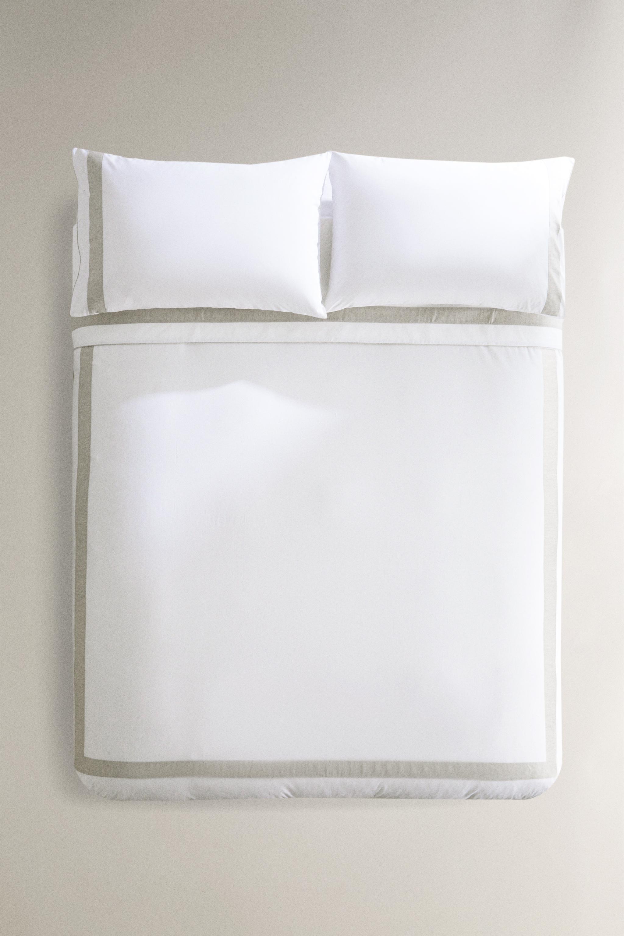 COTTON DUVET COVER WITH BORDER