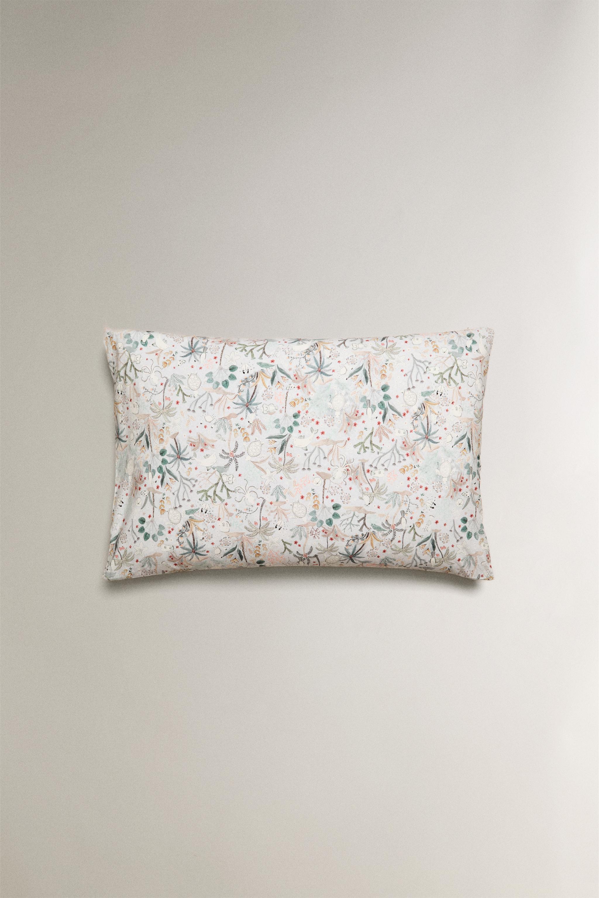 CHILDREN’S SEA PRINT PILLOWCASE