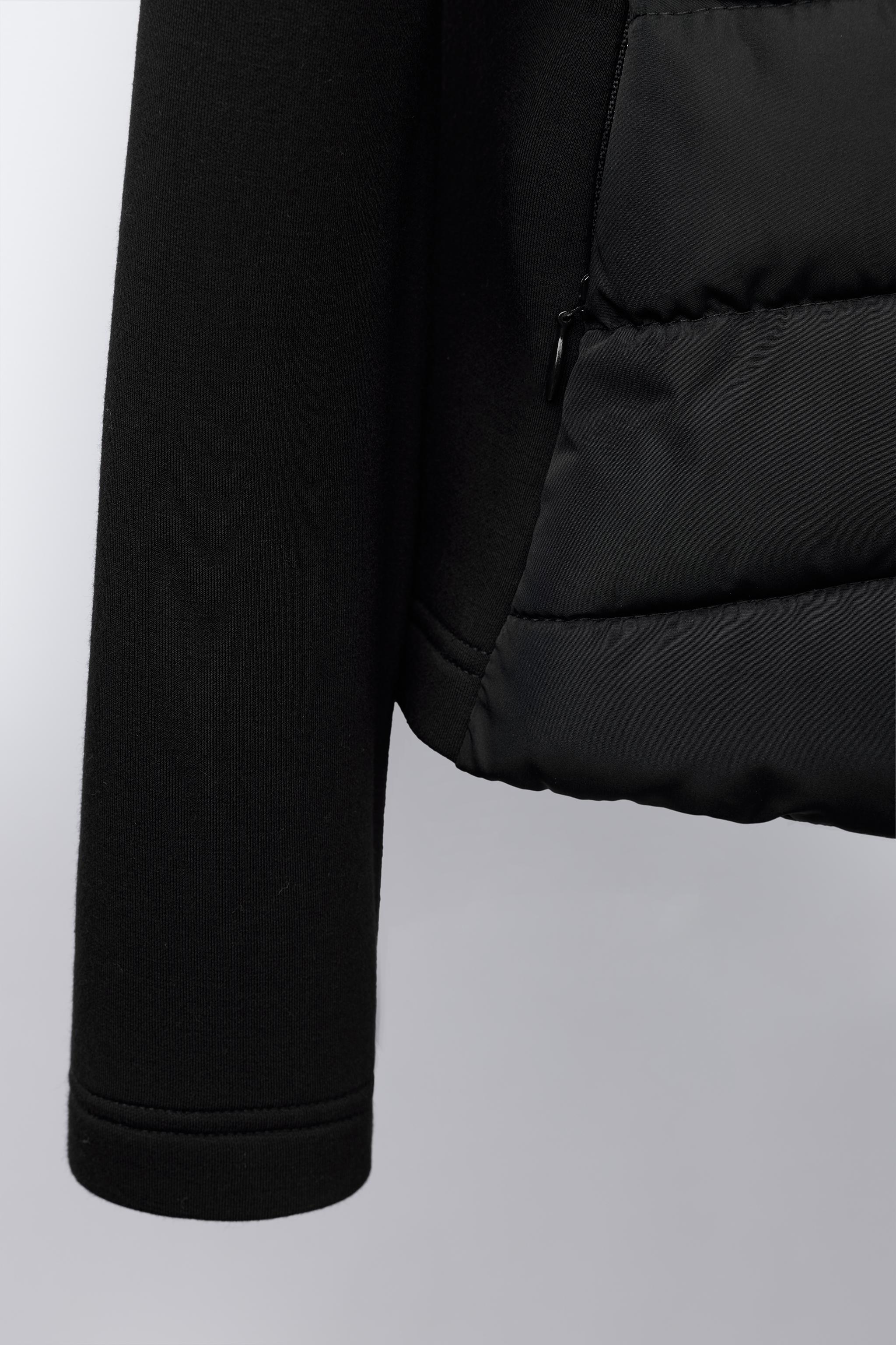 NEOPRENE EFFECT SLEEVE PADDED JACKET