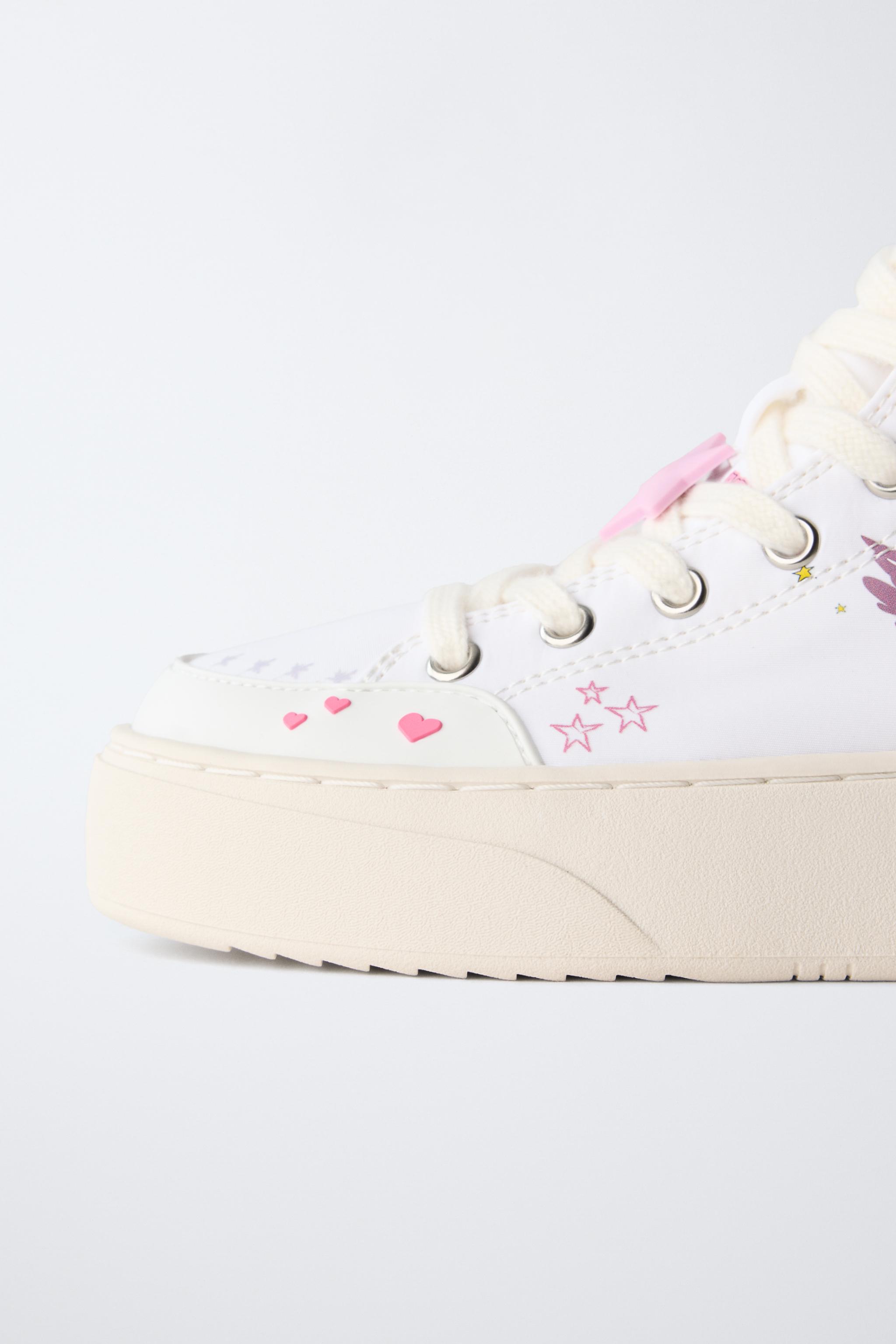 PRINTED HIGH-TOP SNEAKERS