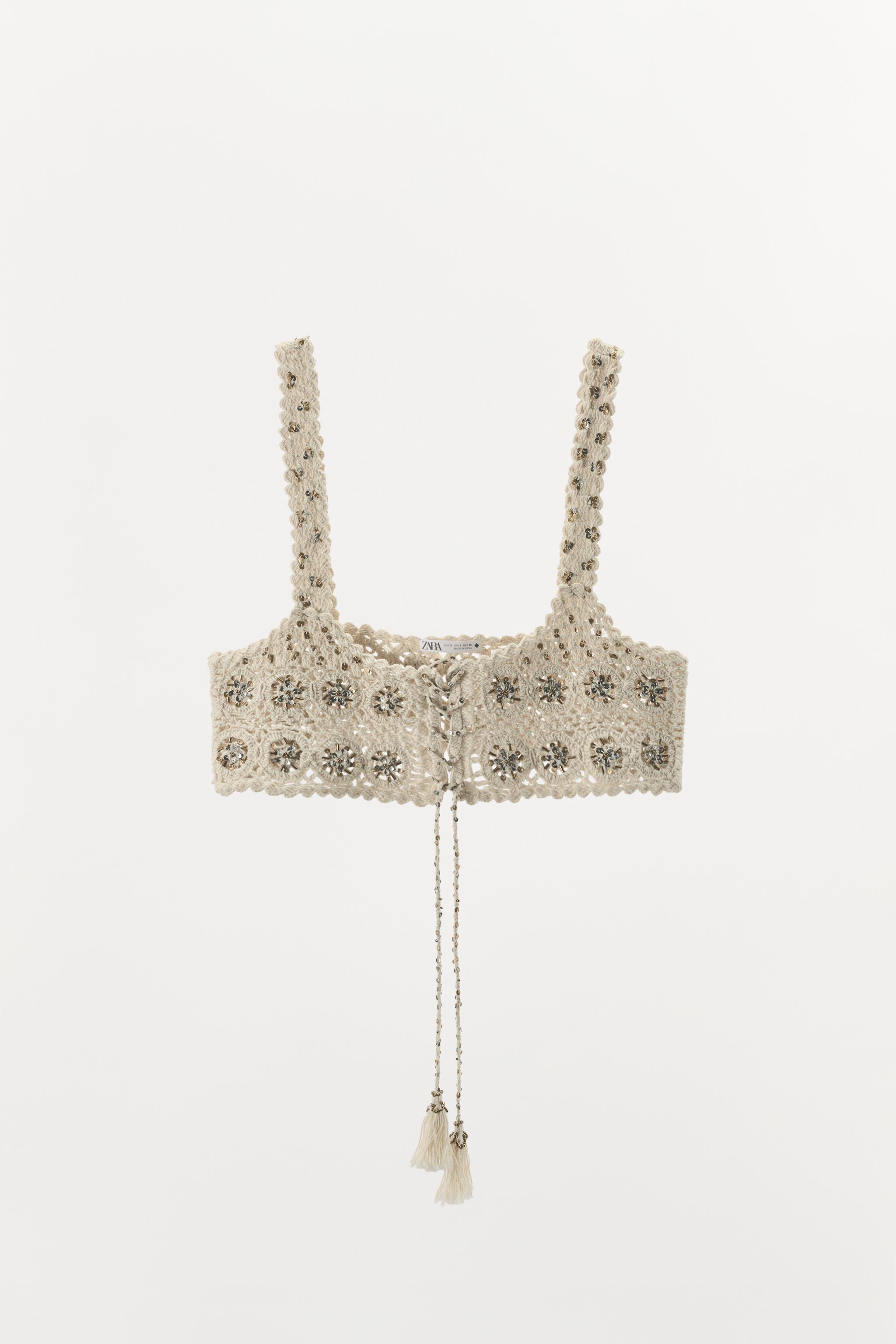 LIMITED EDITION BEADED CROCHET BRA