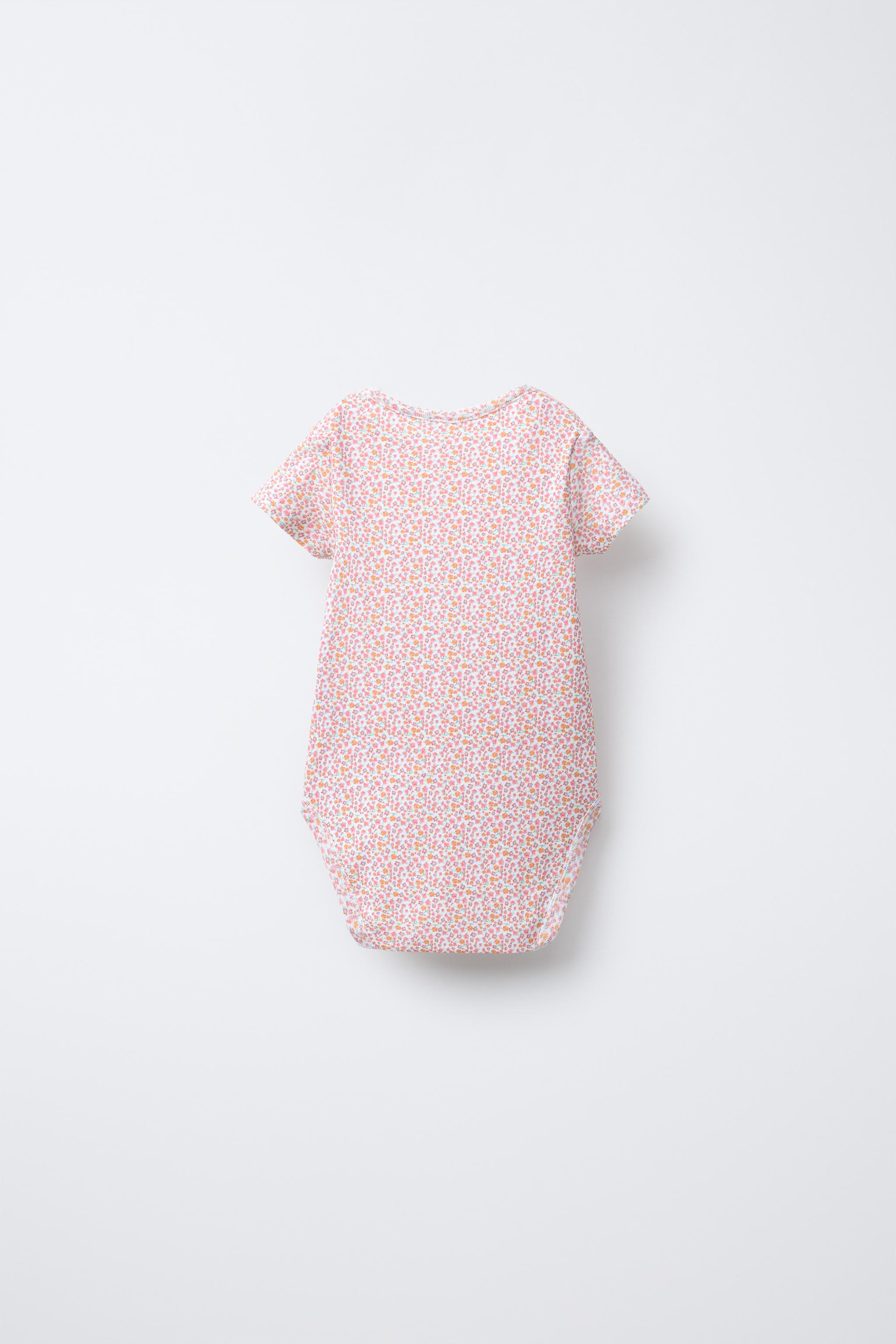 FIVE-PACK OF PATCHWORK BODYSUITS