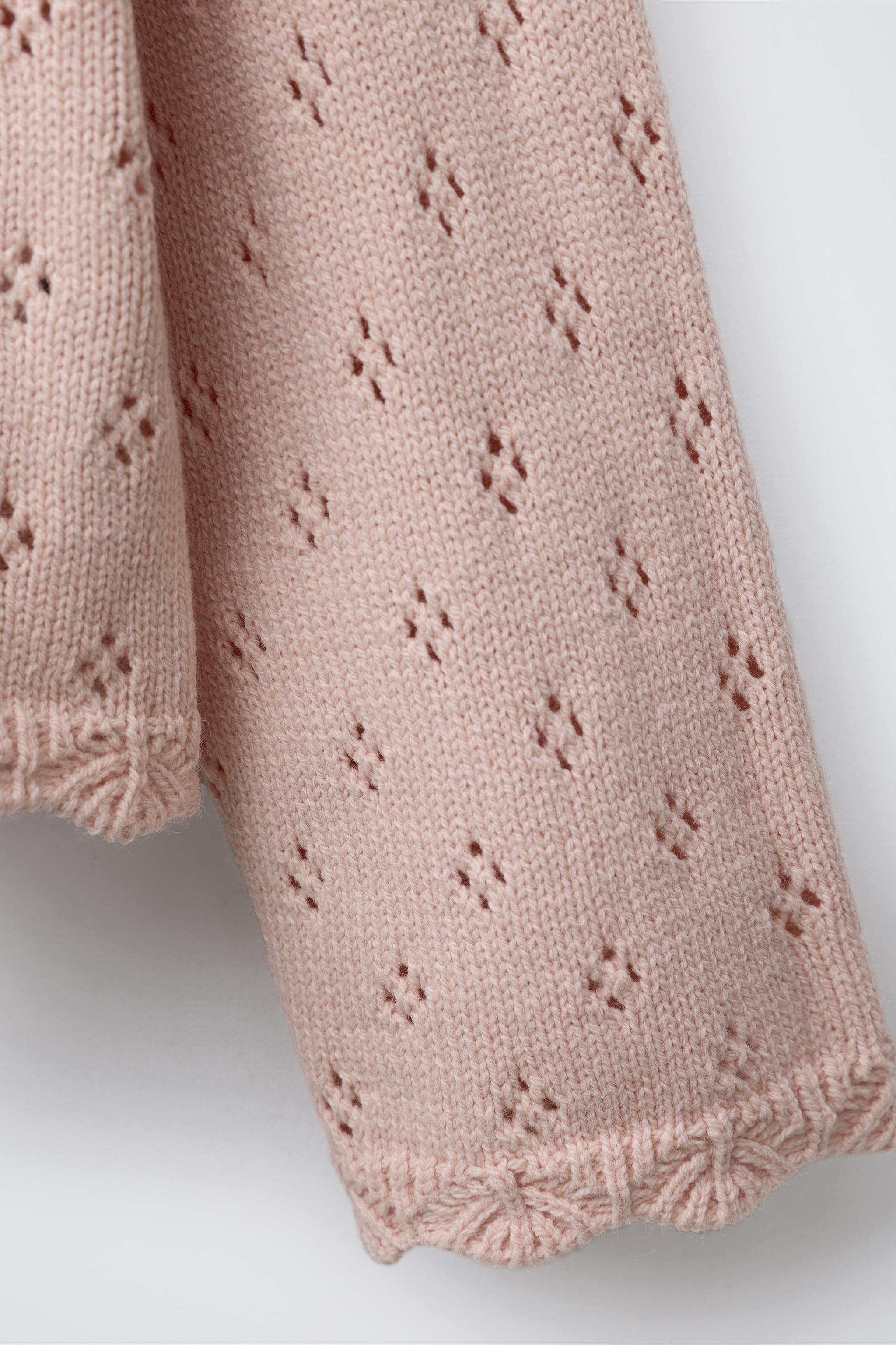 FLORAL KNIT CARDIGAN