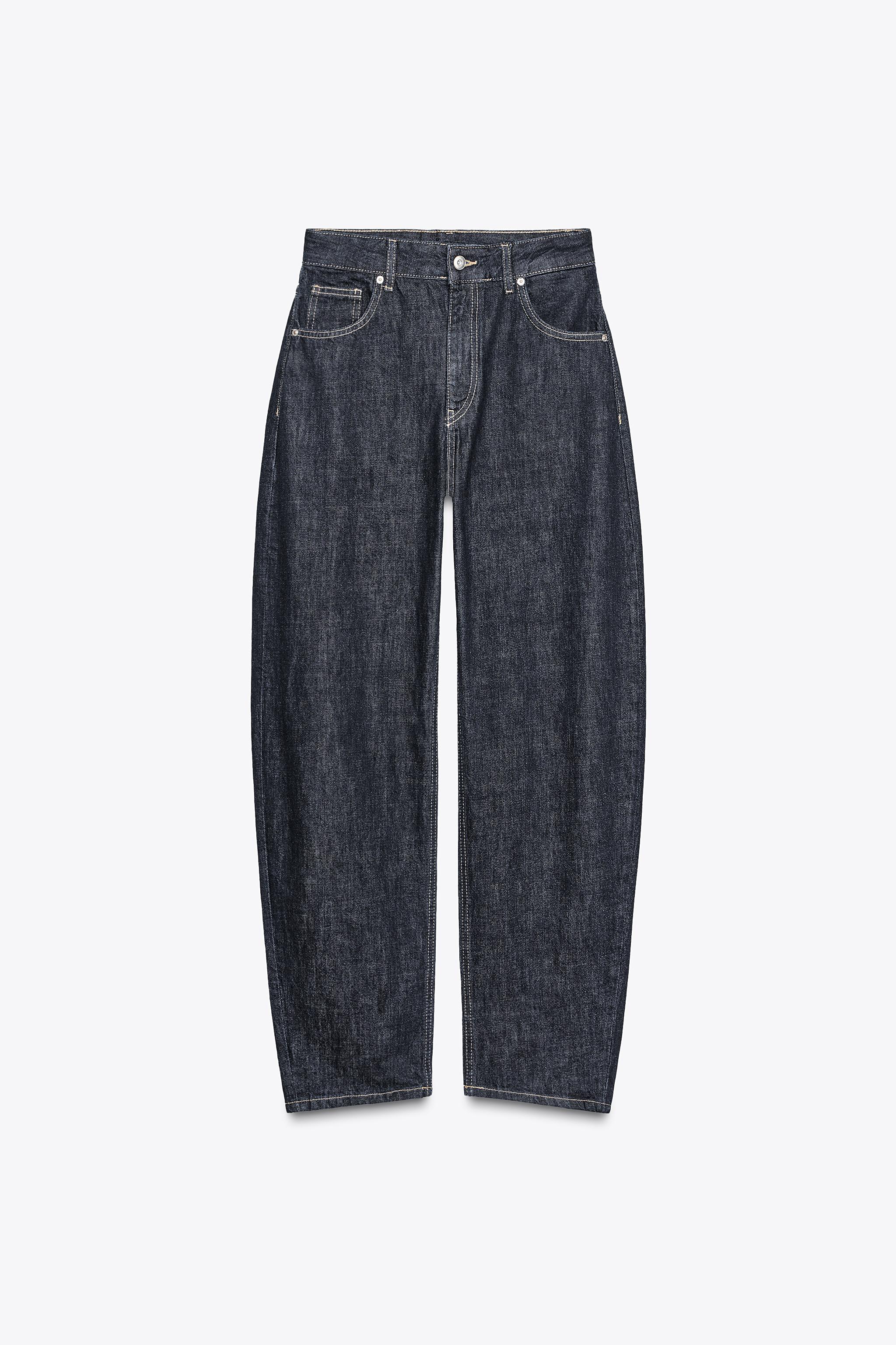 HIGH WAIST BARREL TRF JEANS