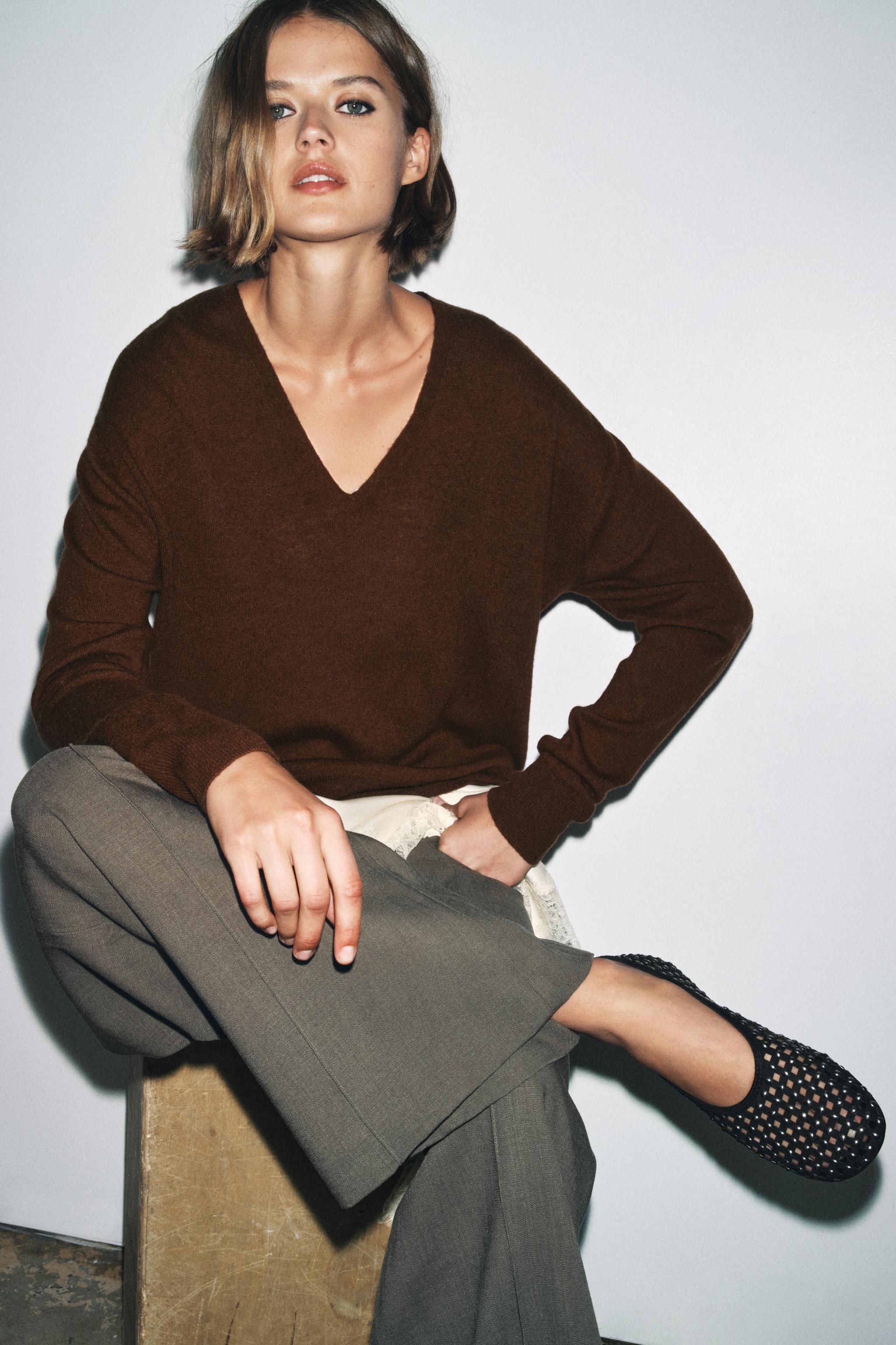 STUDDED MESH MARY JANES