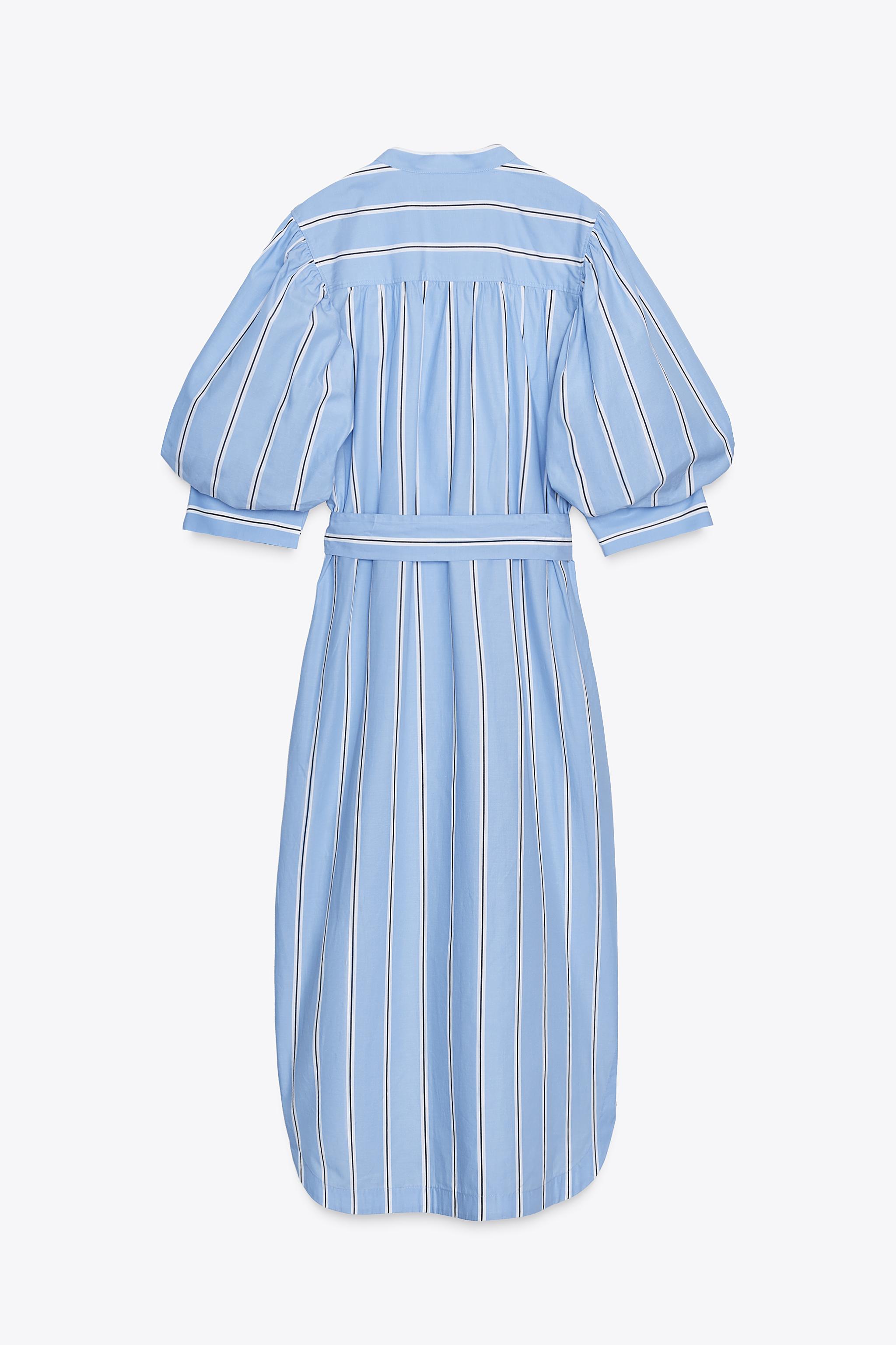 STRIPED BELTED DRESS ZW COLLECTION