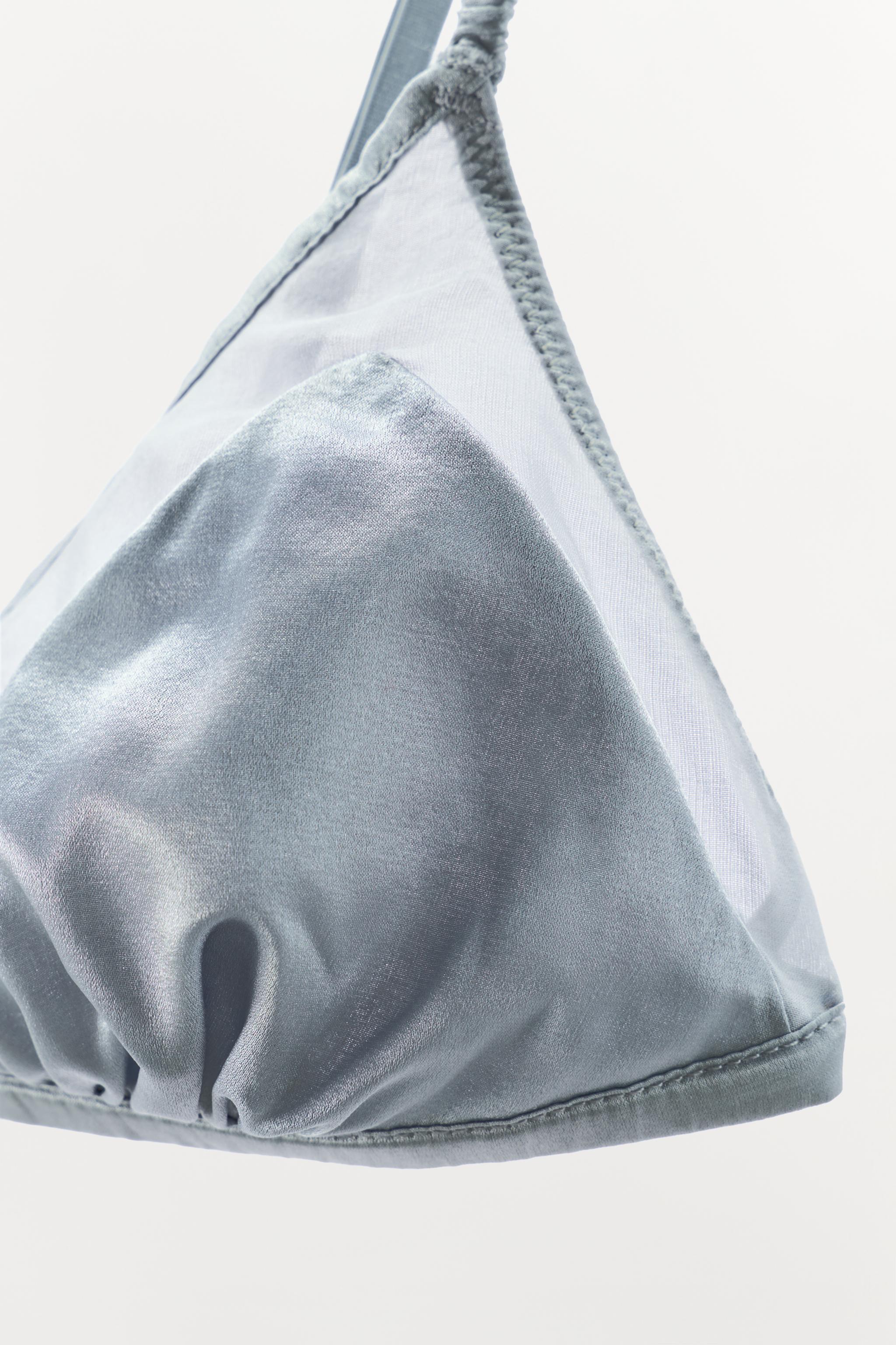 SILK TRIANGLE BRALETTE