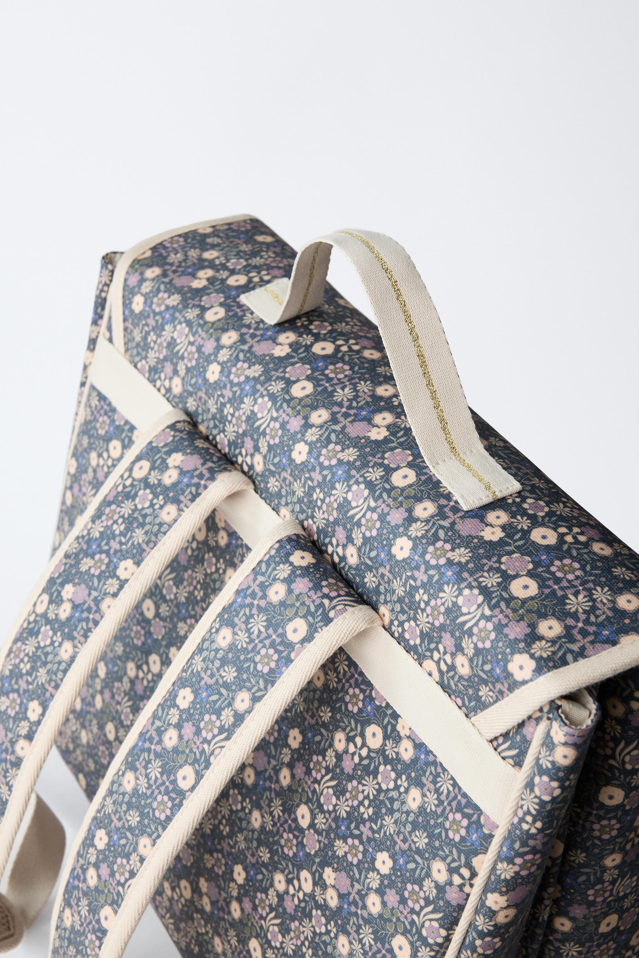 FLORAL SCHOOL SATCHEL