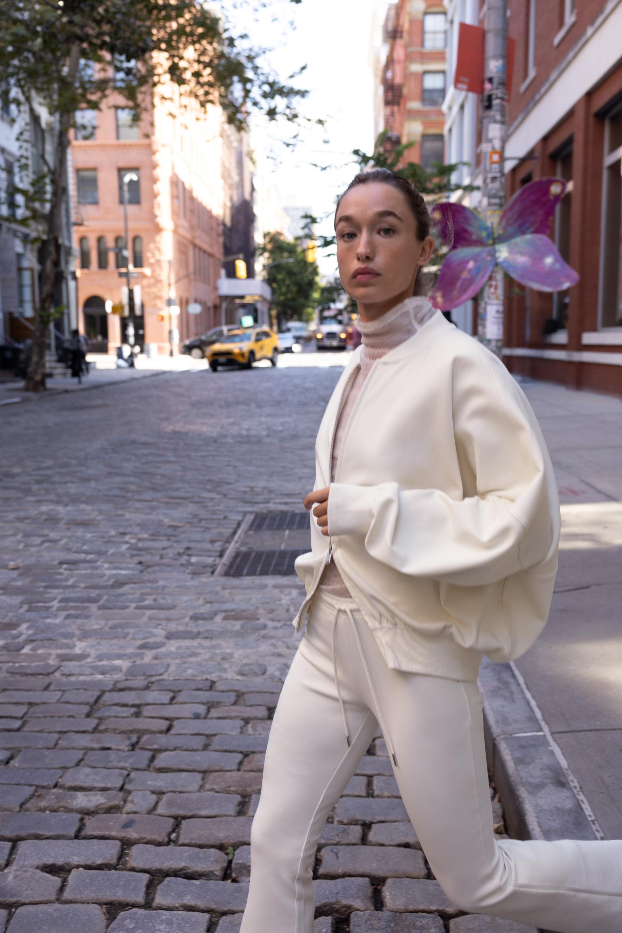 INTERLOCK BOMBER JACKET