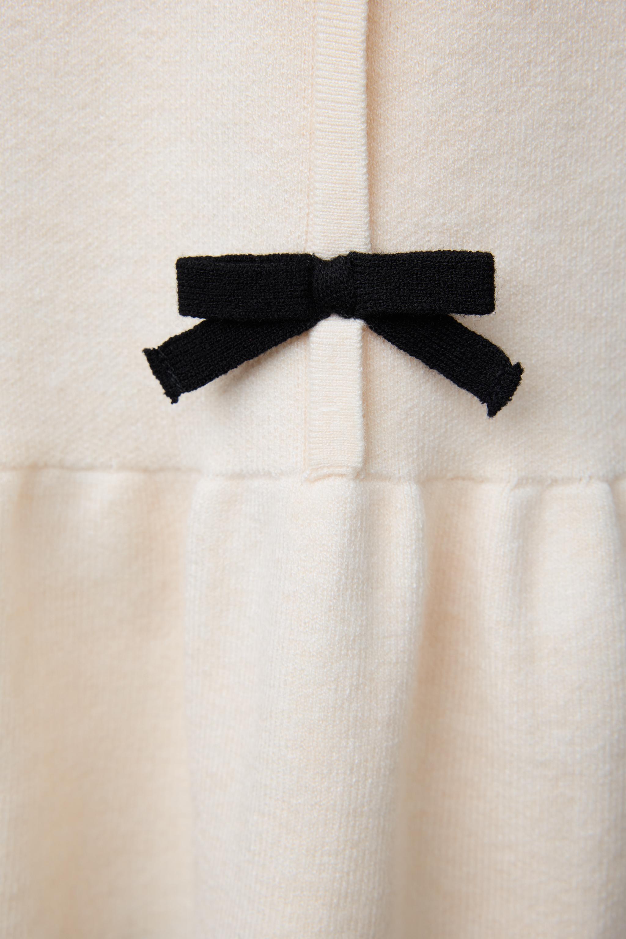 Knit Dress with Bows