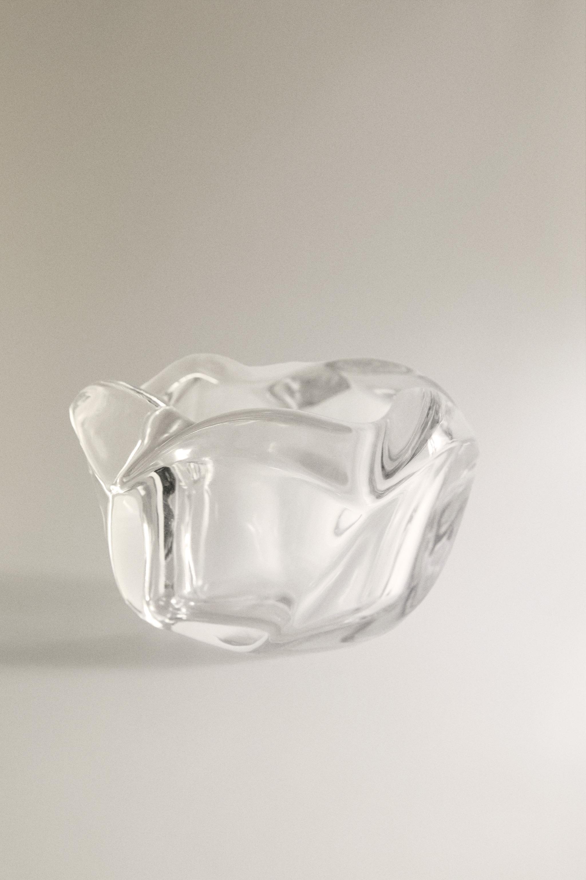 THICK GLASS TEALIGHT HOLDER