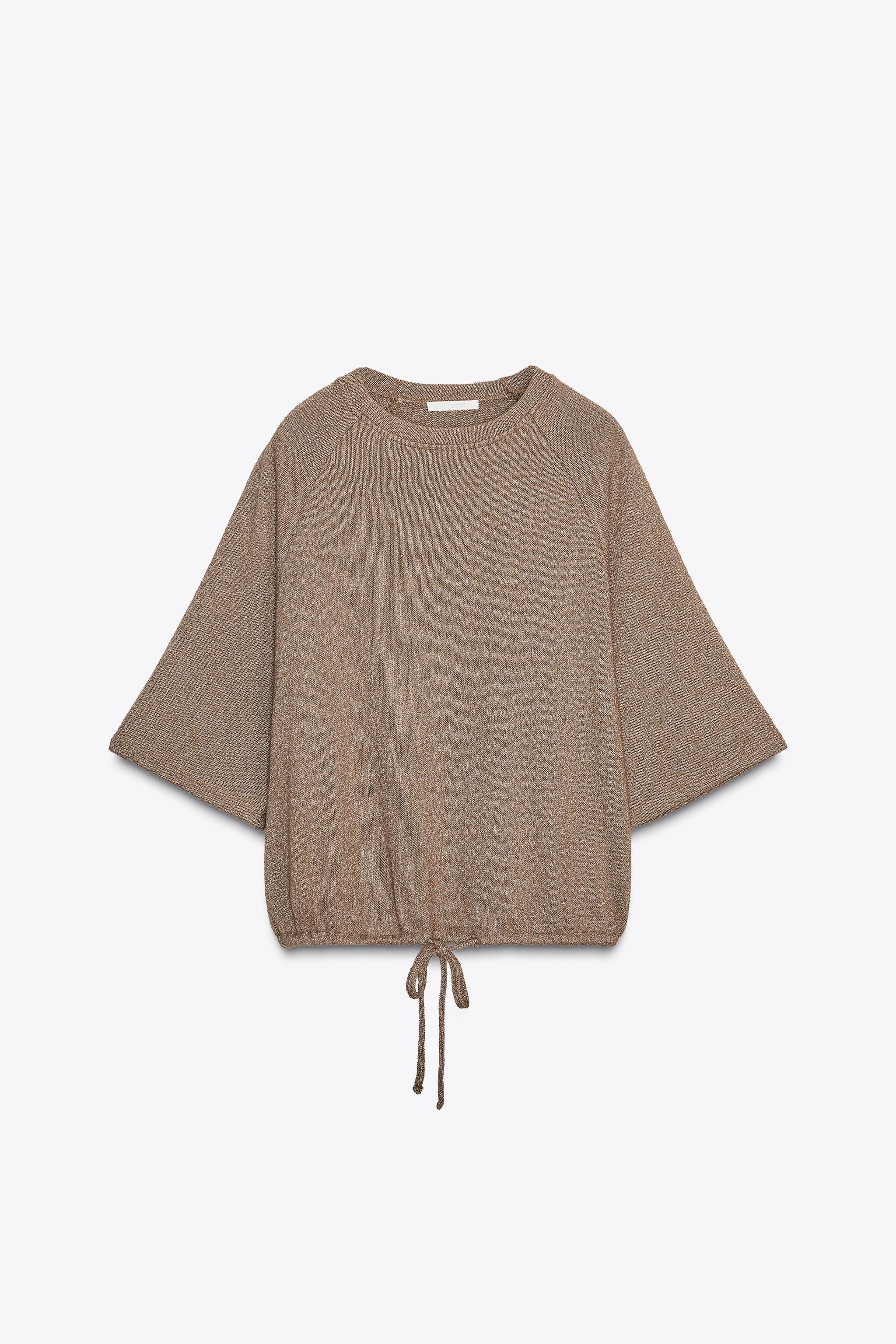 CUT-OUT KNIT T-SHIRT