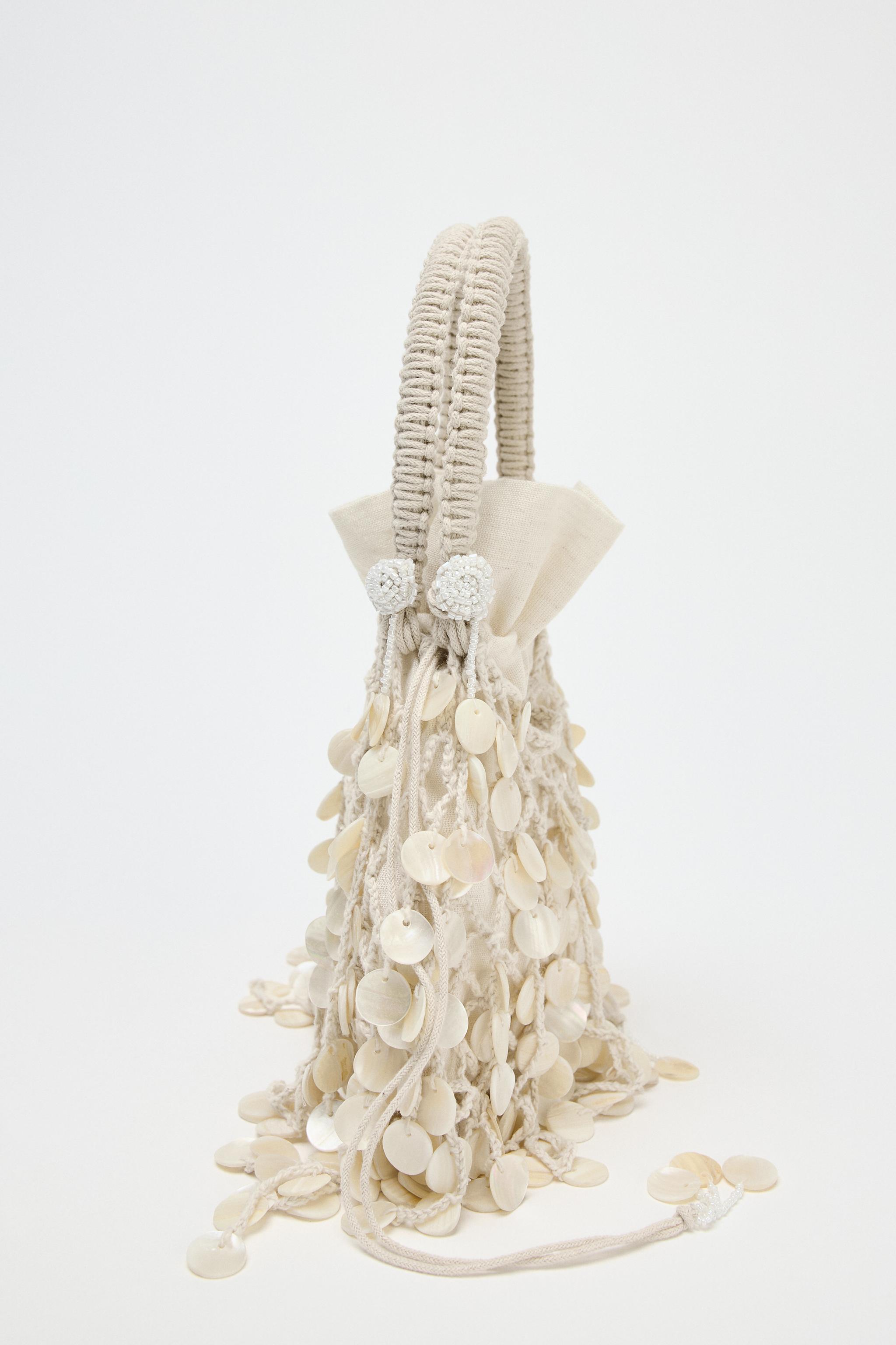 PEARLESCENT APPLIQUÉ BAG