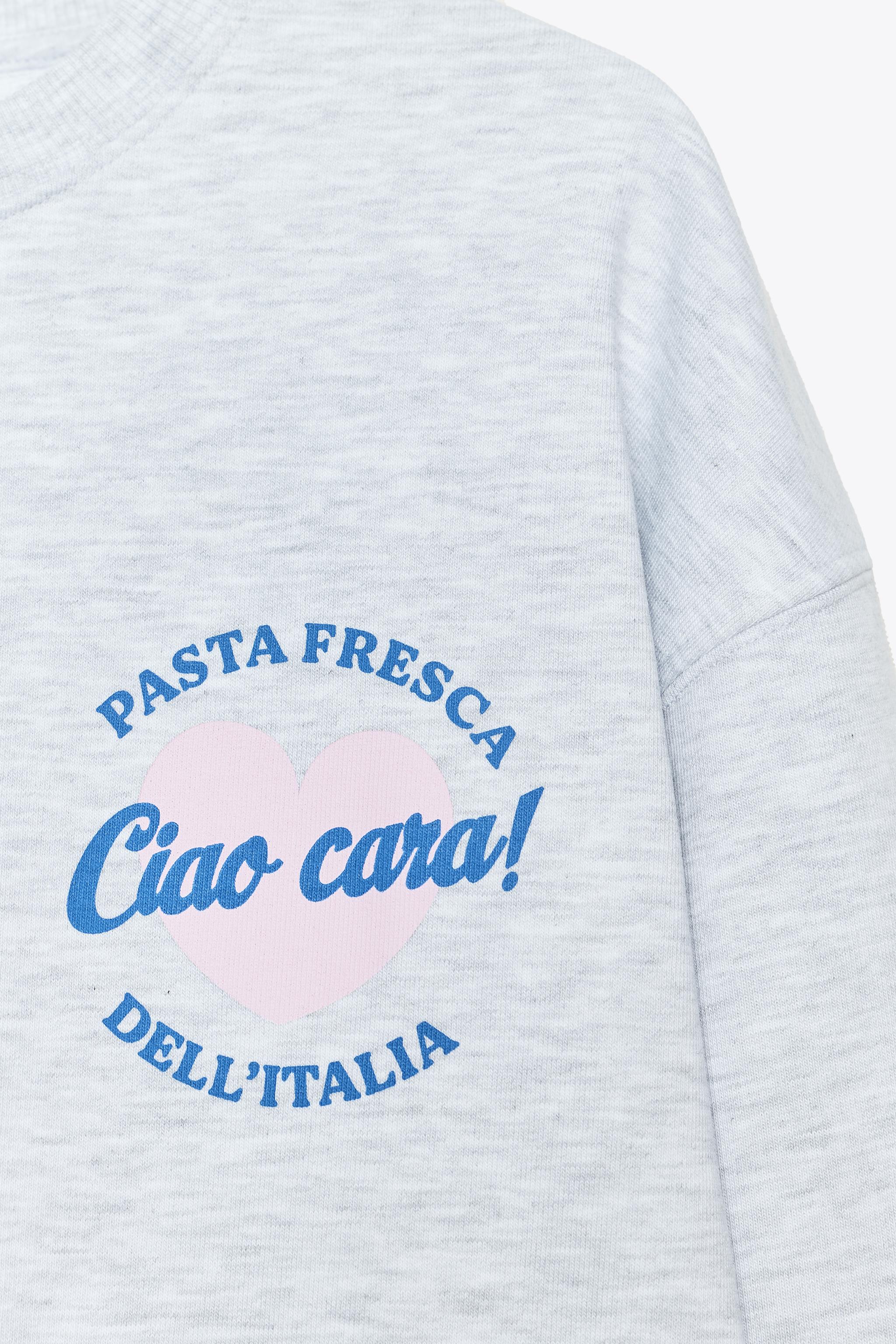 TEXT PRINT SWEATSHIRT