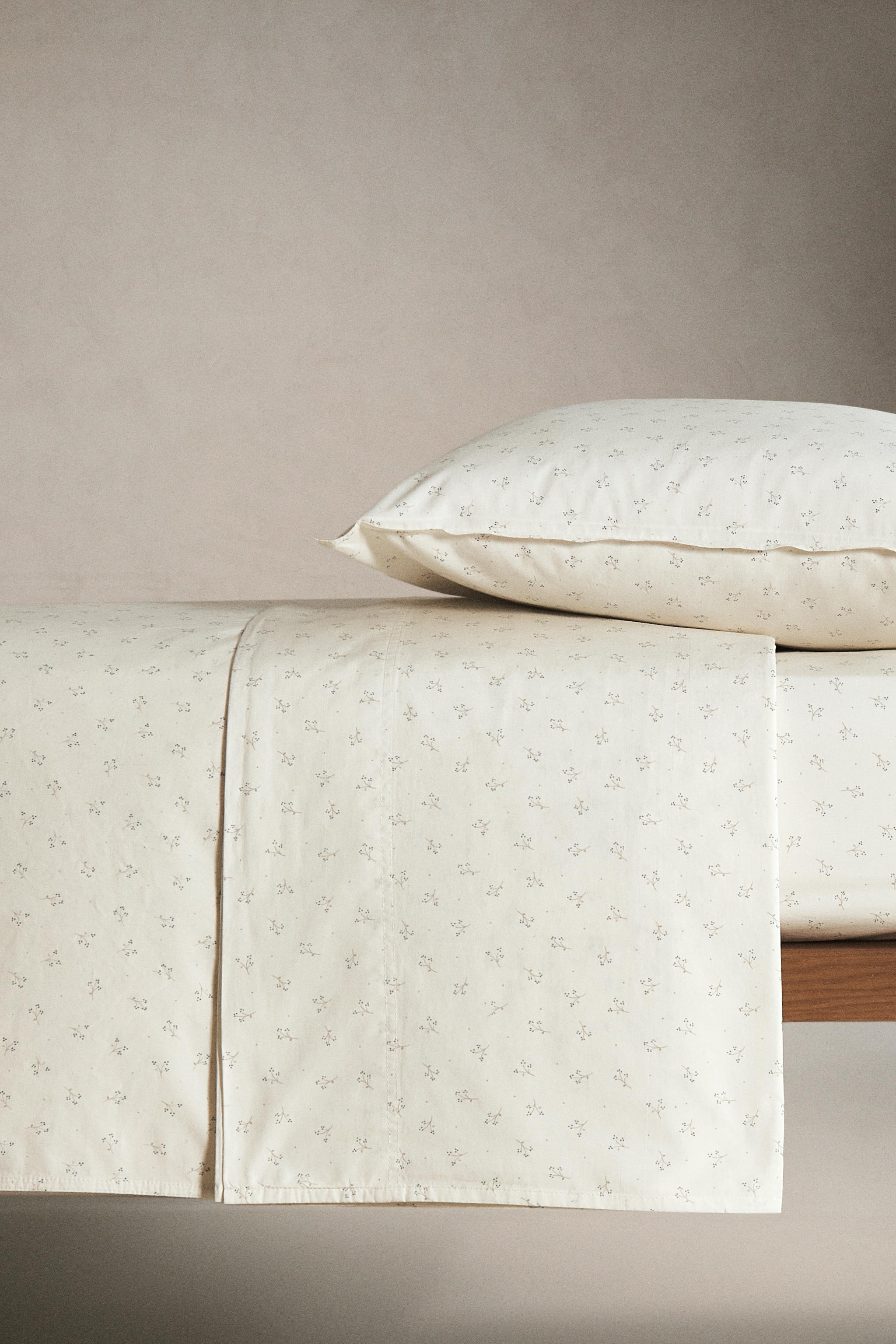 CHILDREN'S COTTON DUVET COVER WITH MINI FLOWER DESIGN