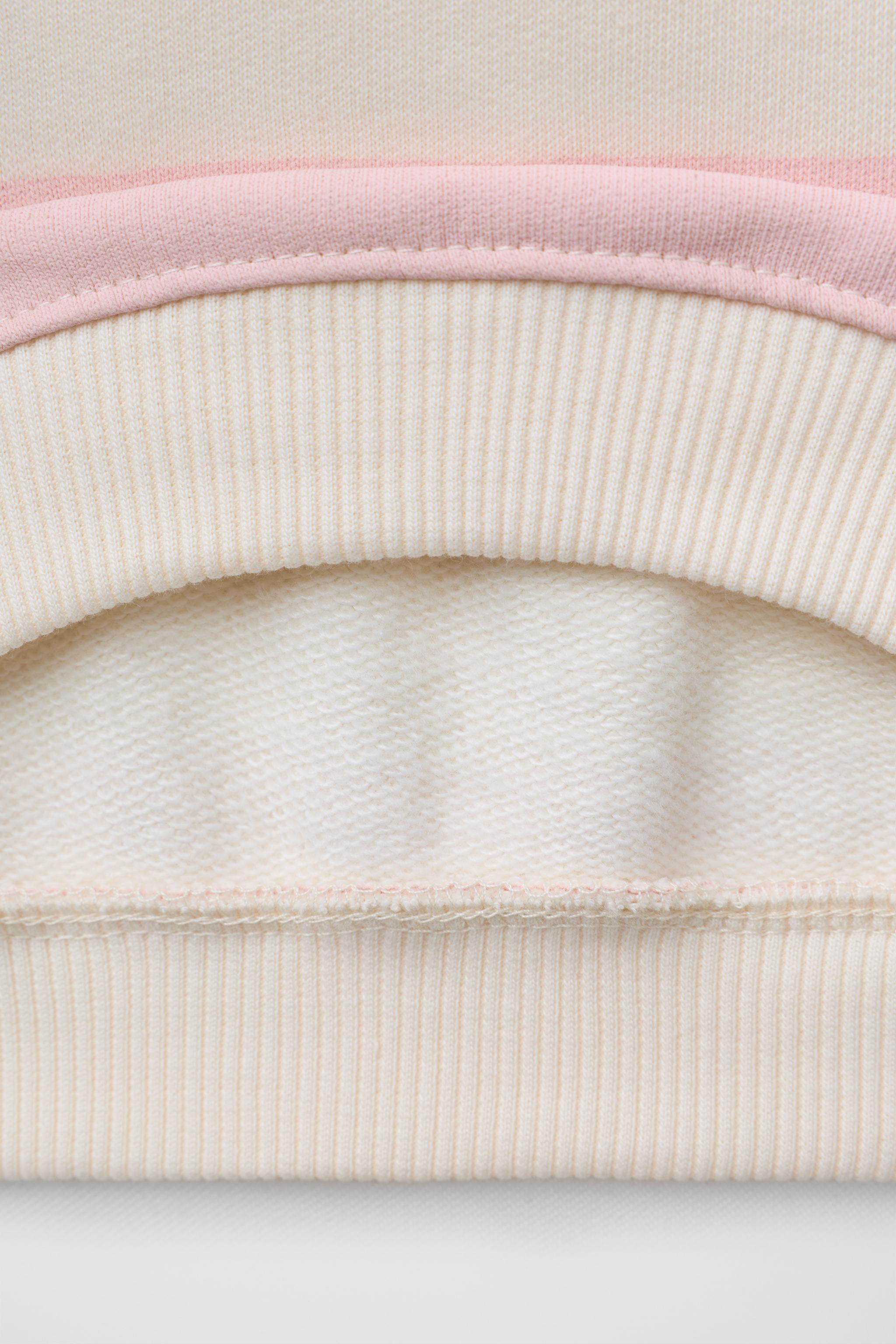 STRIPED TEDDY BEAR SWEATSHIRT