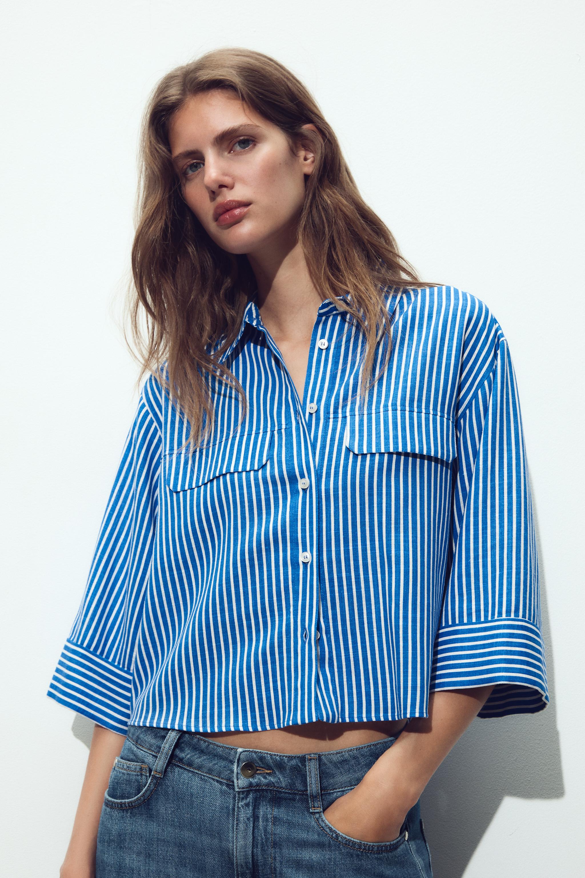 STRIPED LINEN SHIRT
