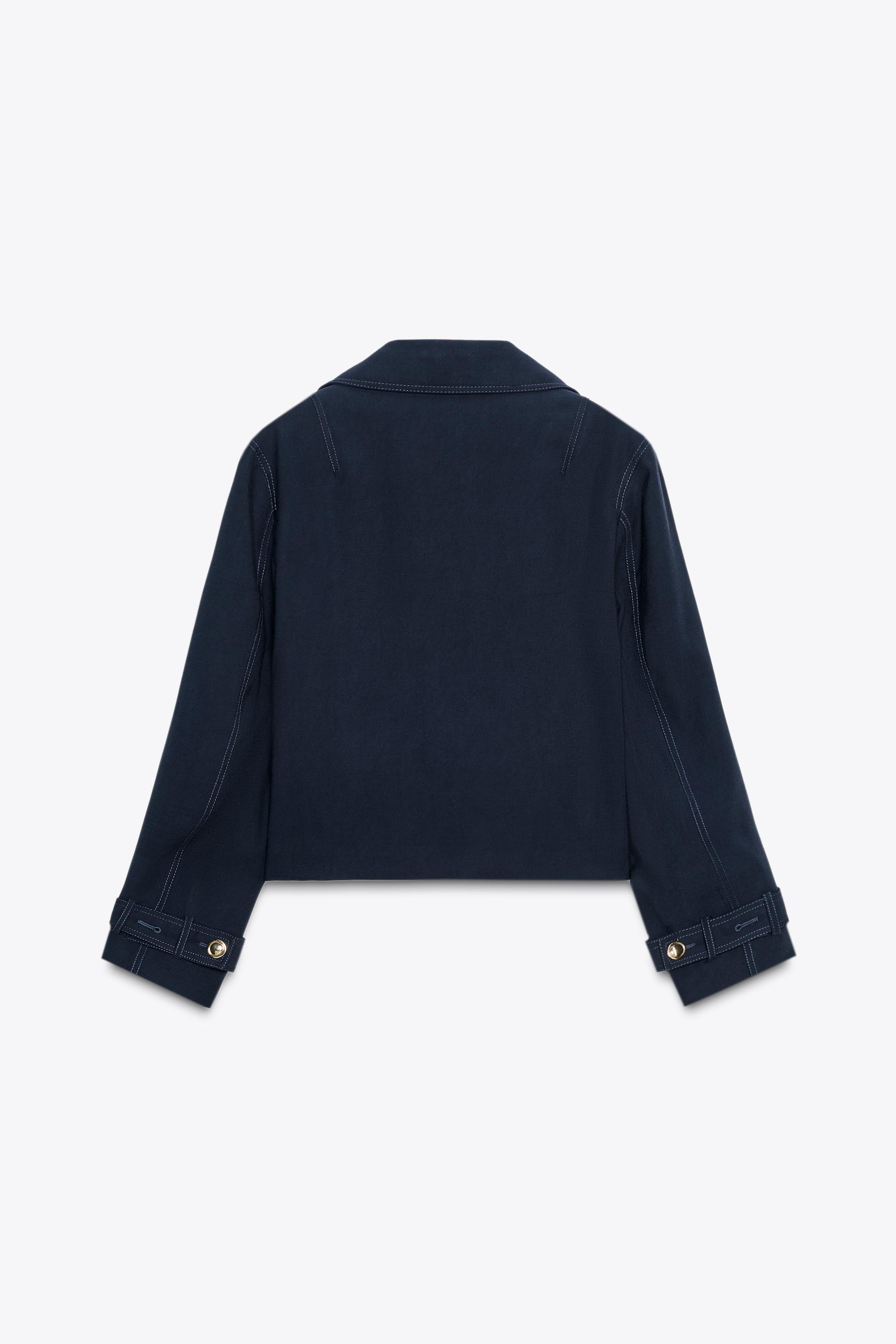 CROPPED DOUBLE-BREASTED JACKET