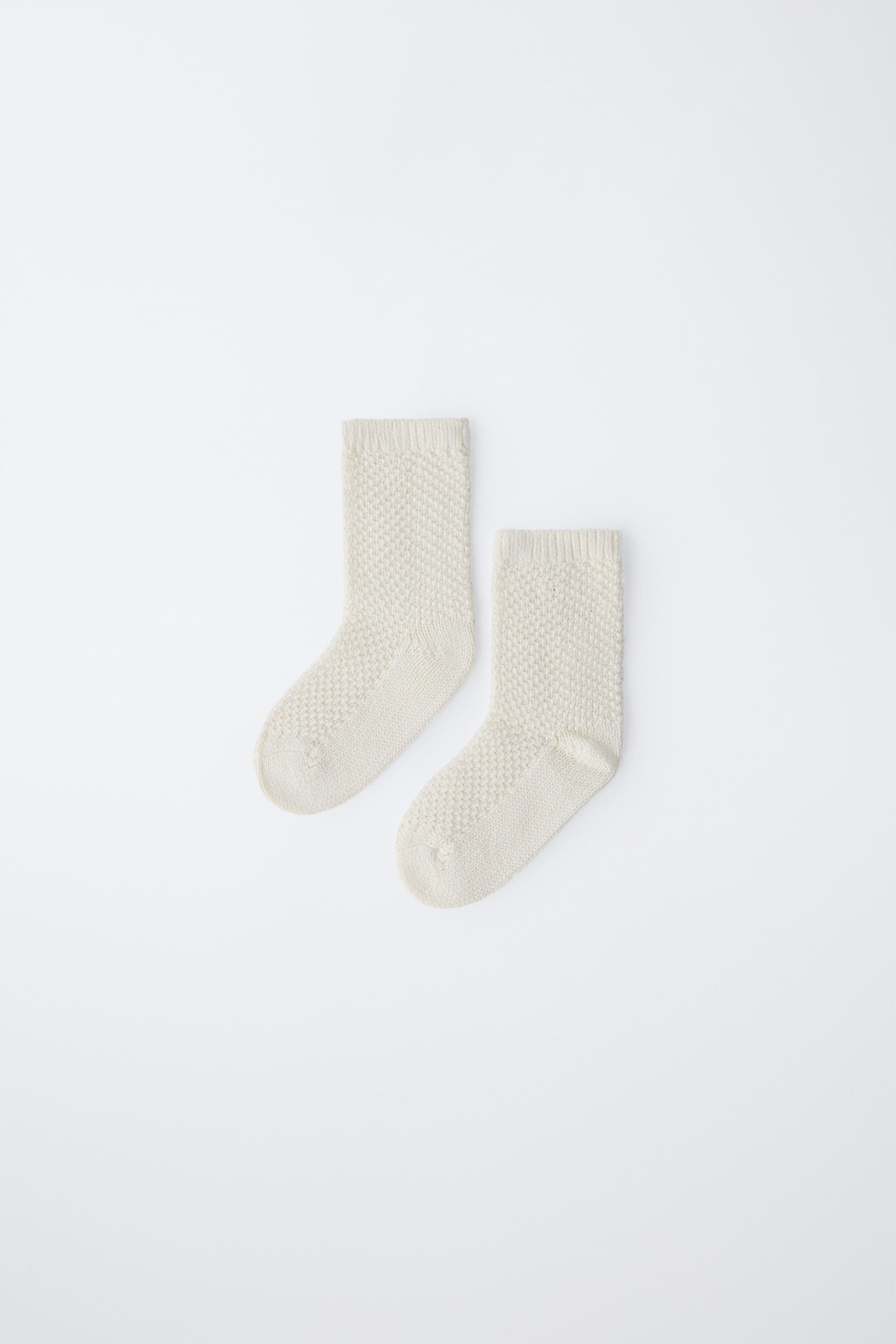 COTTON SILK KNIT SOCKS