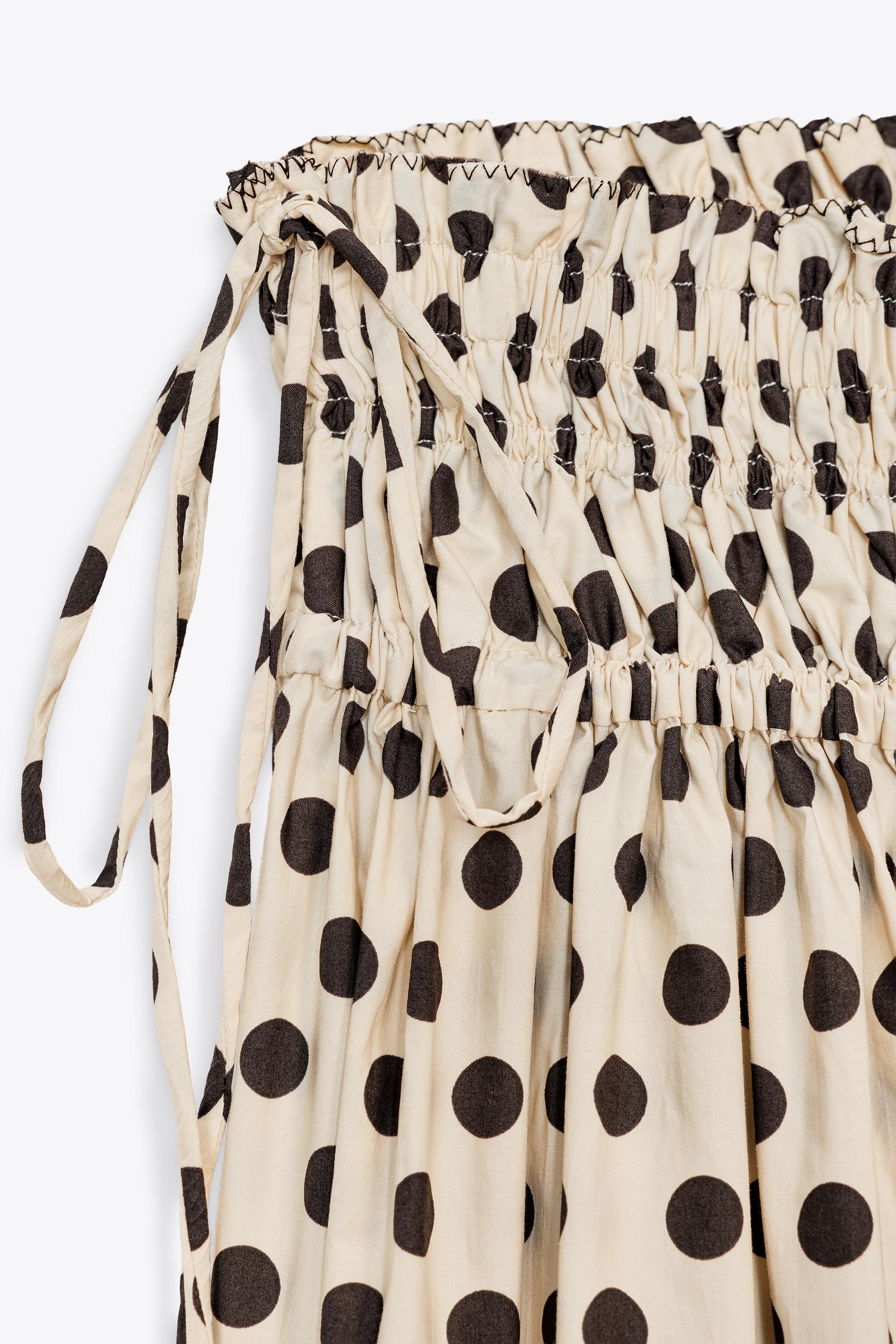 ZW COLLECTION POLKA DOT MIDI SKIRT