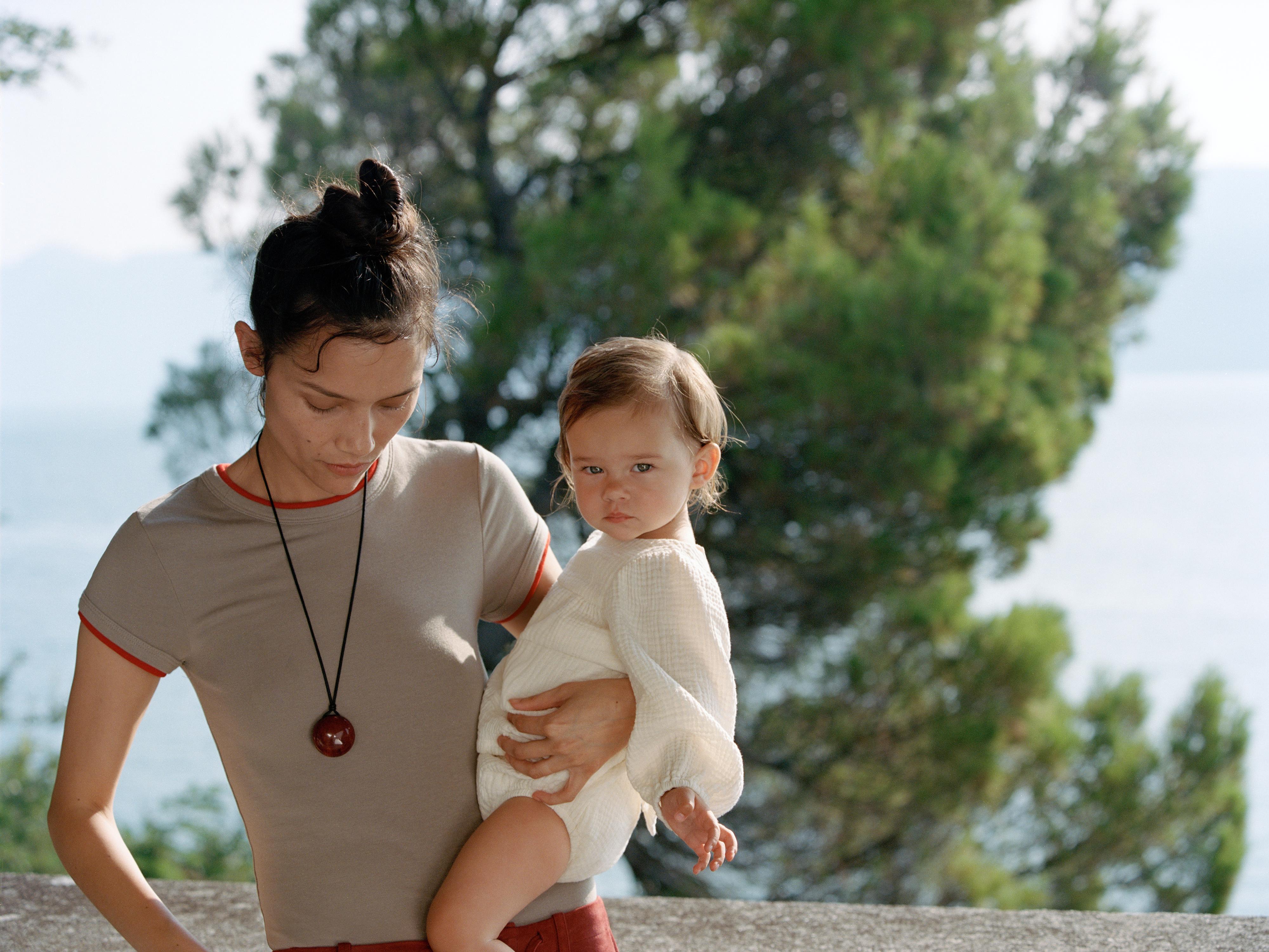 COTTON GAUZE DRESS AND BLOOMERS