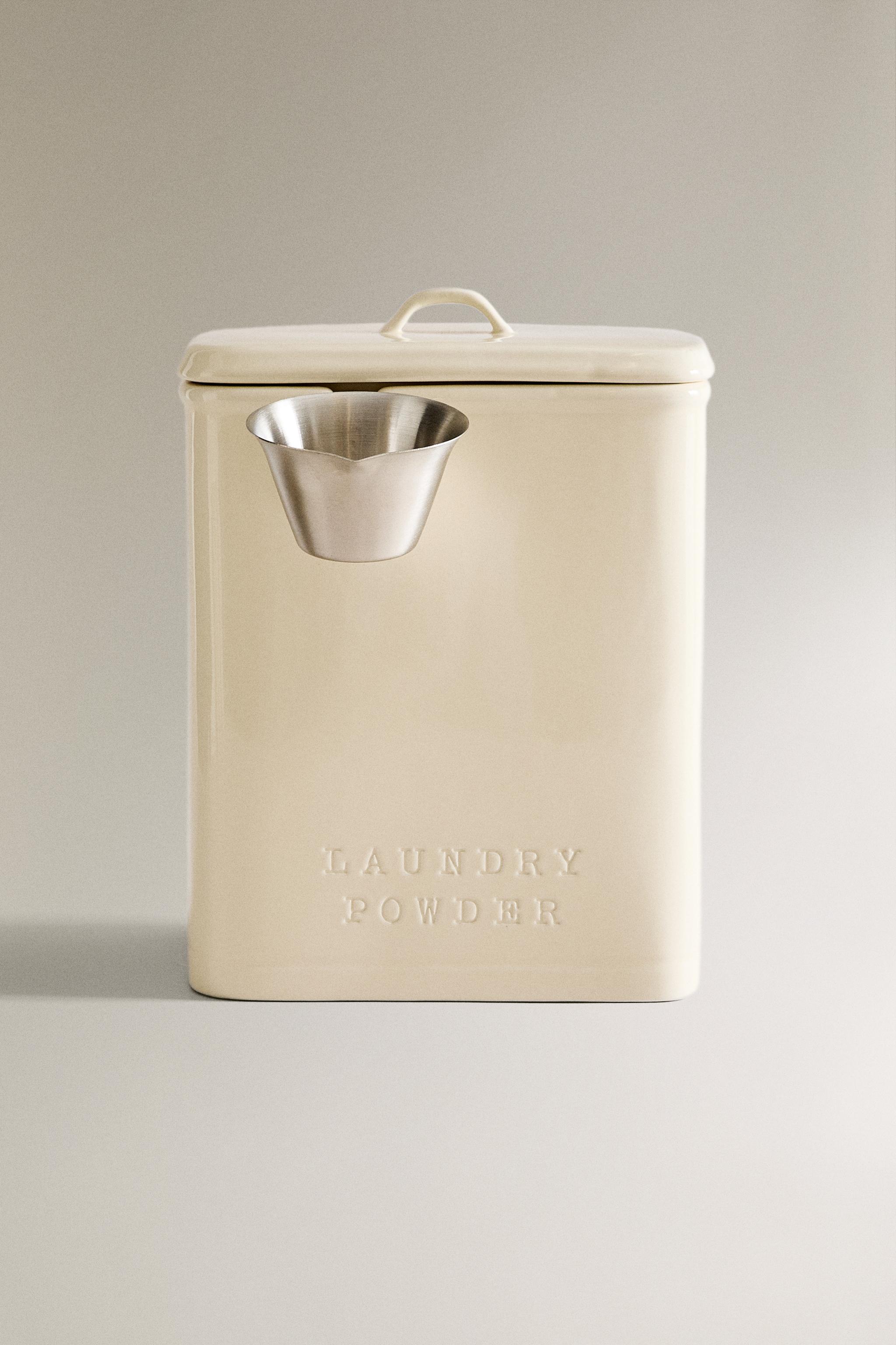 LAUNDRY DETERGENT JAR WITH A LADLE