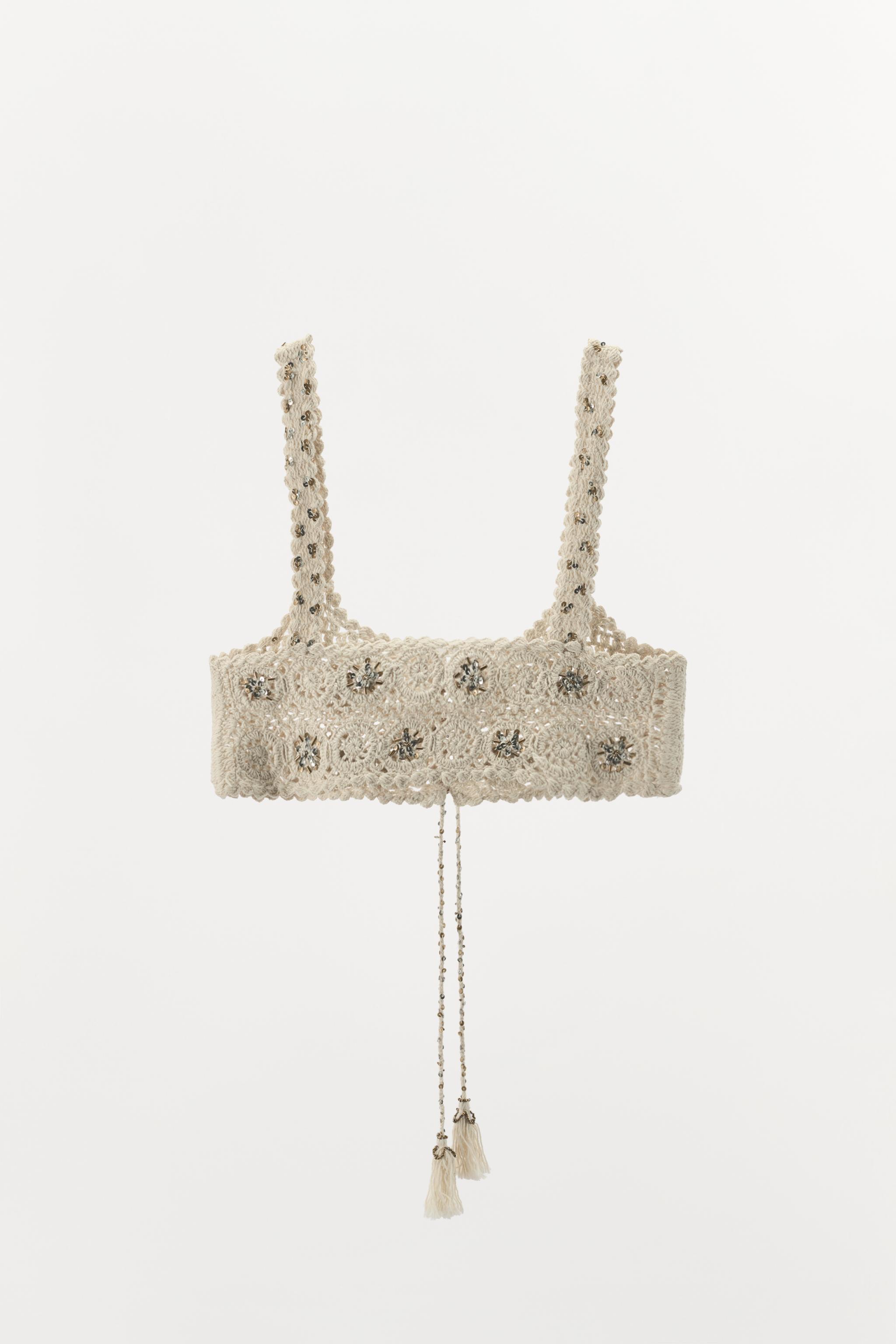 LIMITED EDITION BEADED CROCHET BRA