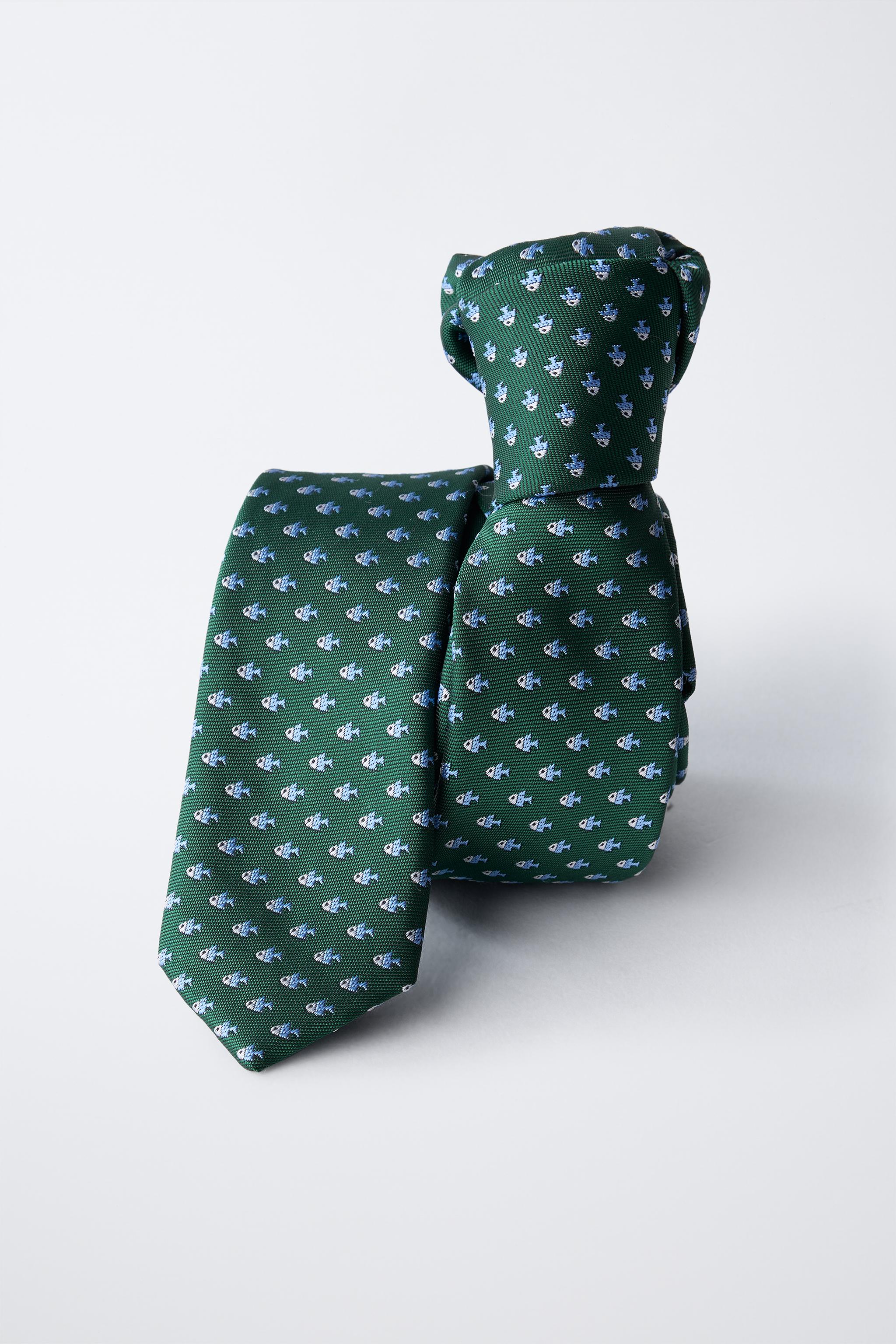 FISH PRINT TIE