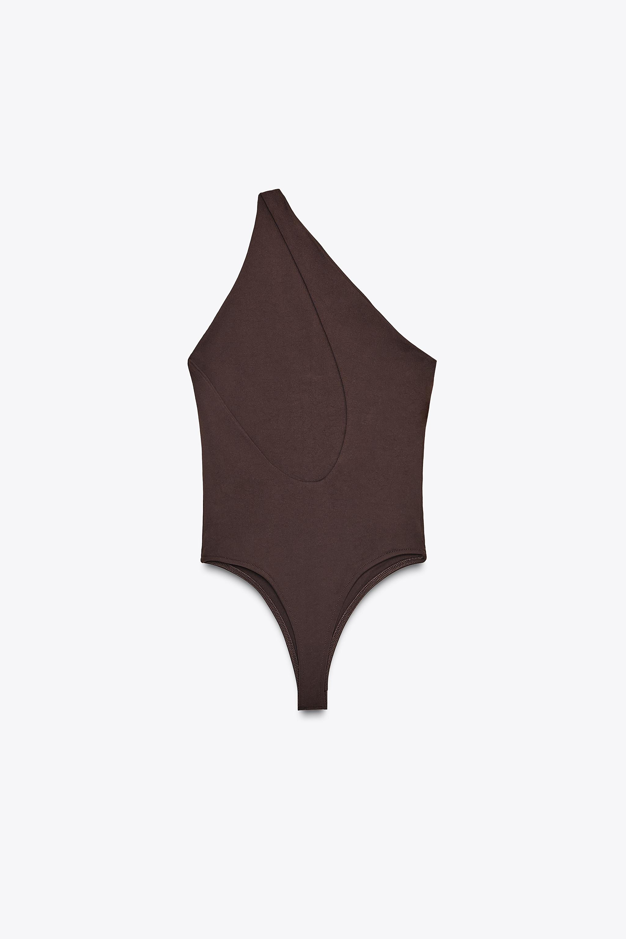 POLYAMIDE ASYMMETRIC BODYSUIT