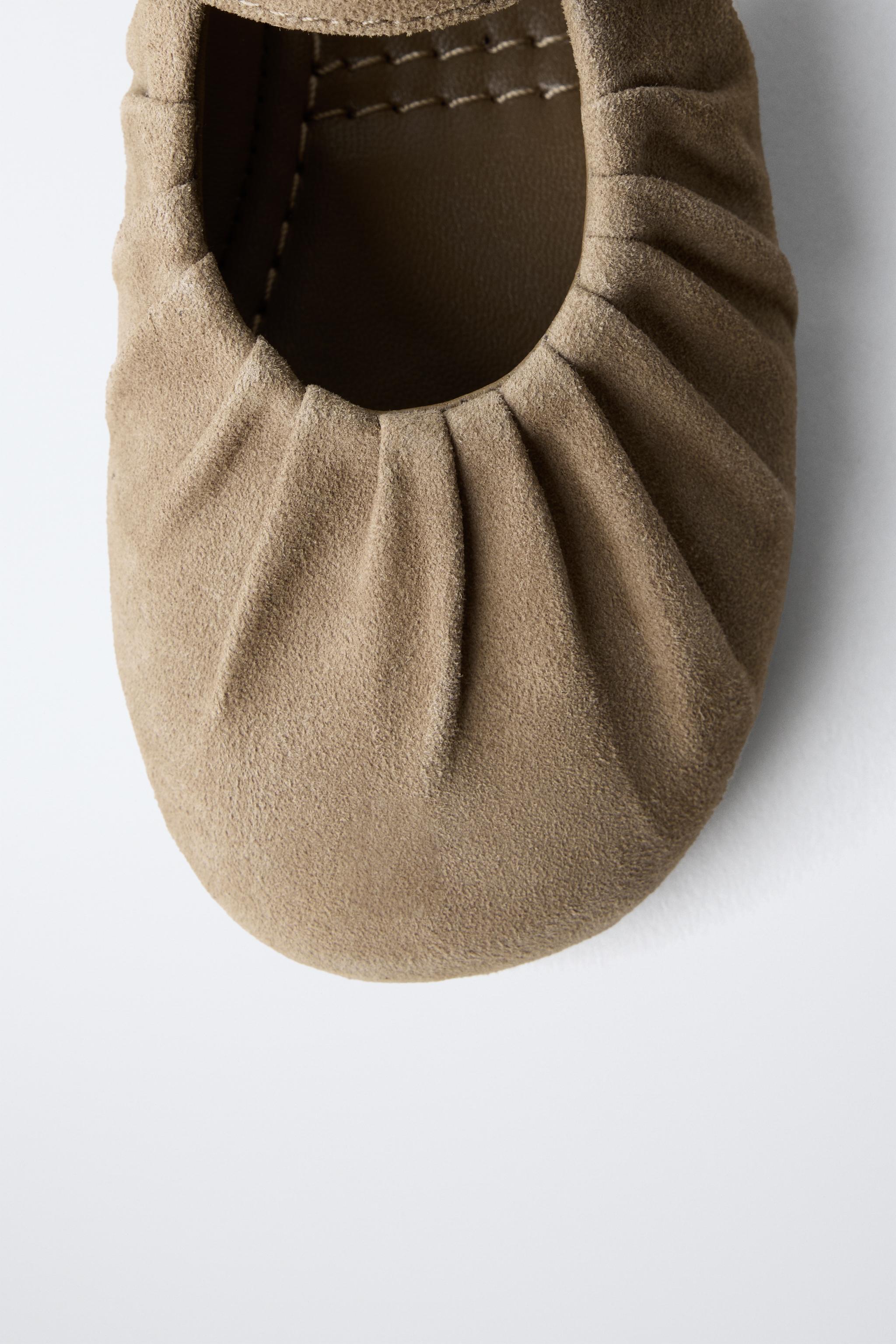 LEATHER BALLET FLATS